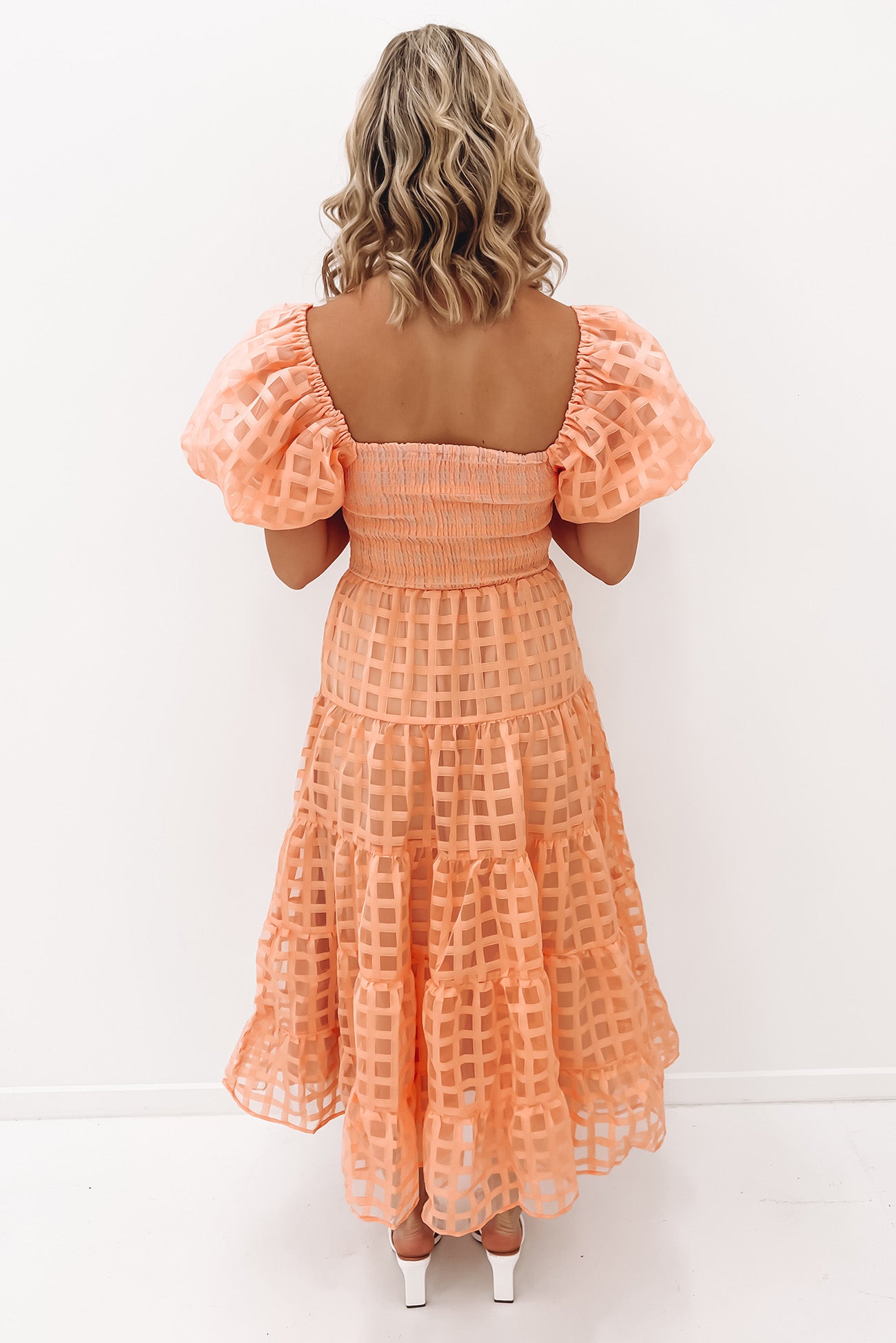 Neva Midi Dress Orange