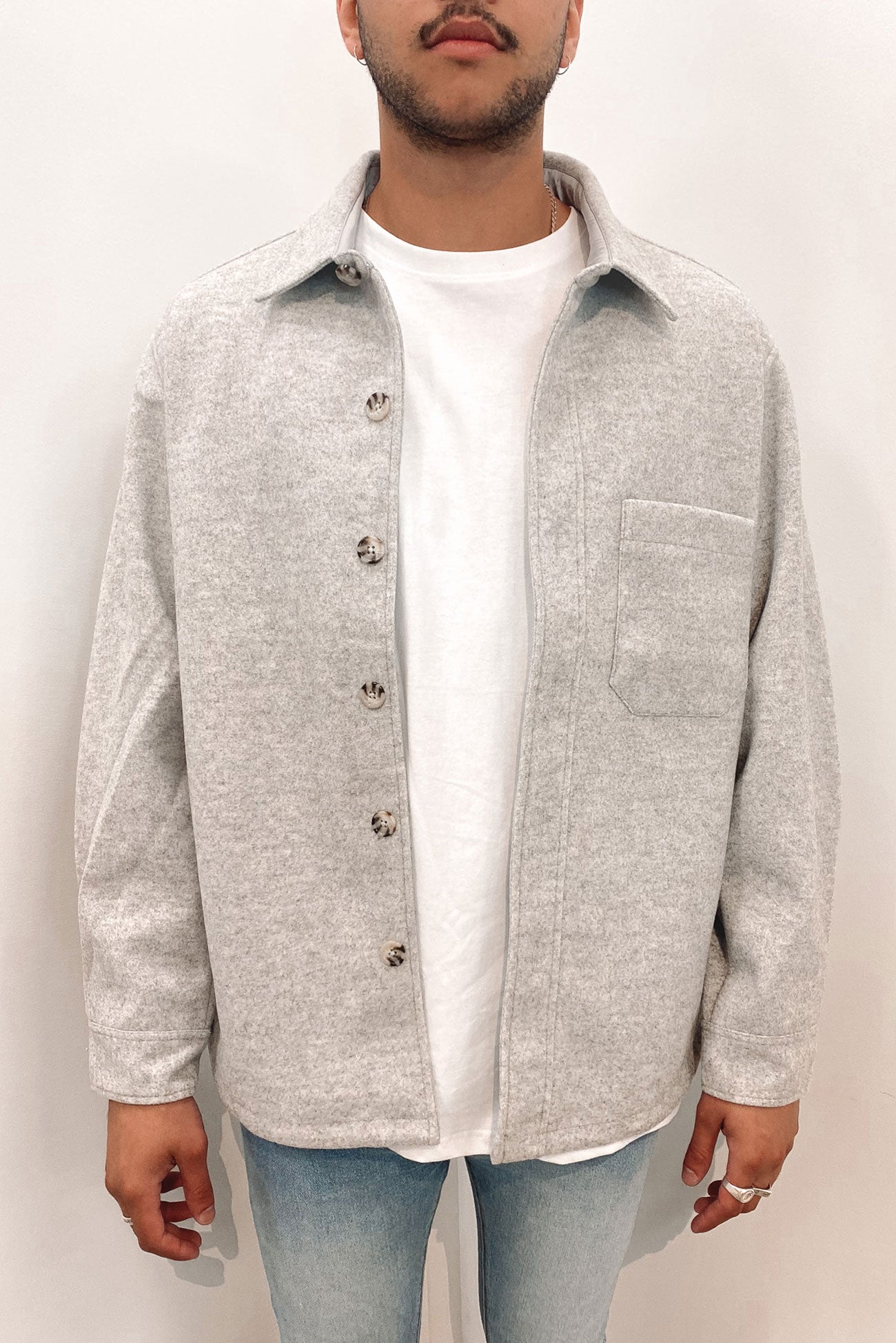 Newport Melton Jacket Grey Marle