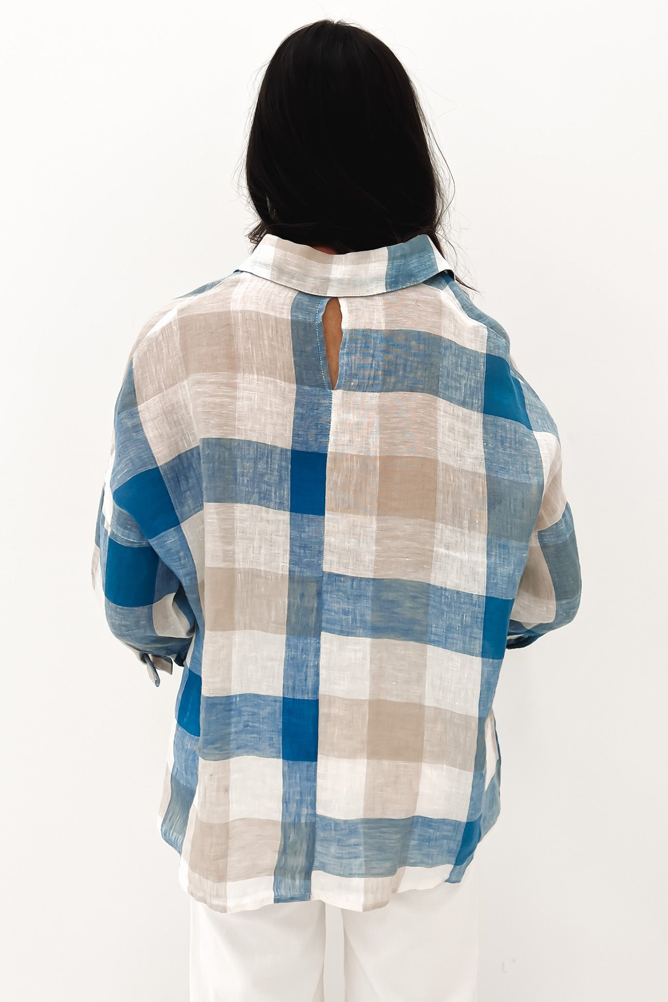 Nia Shirt Blue Check