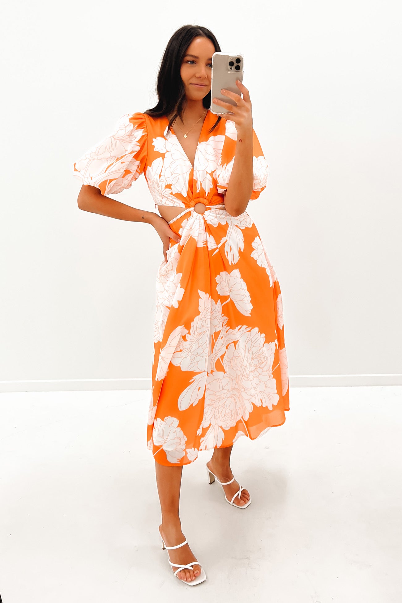 Nicole Maxi Dress Orange