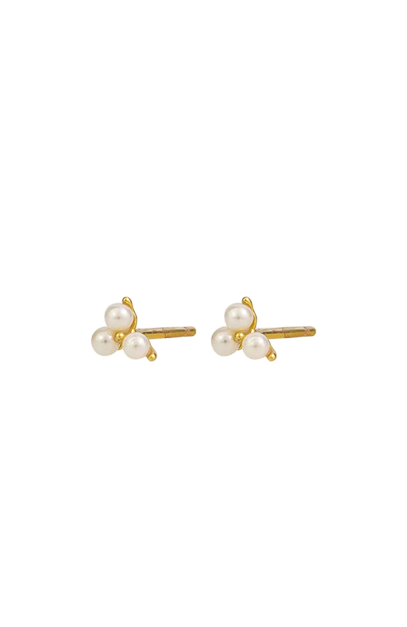 Nicolette Pearl Studs Gold