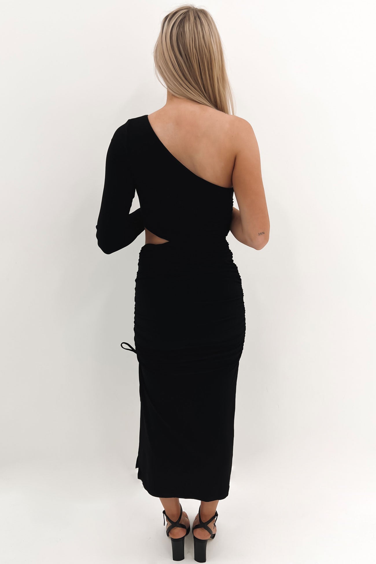 Night Fever Midi Dress Black