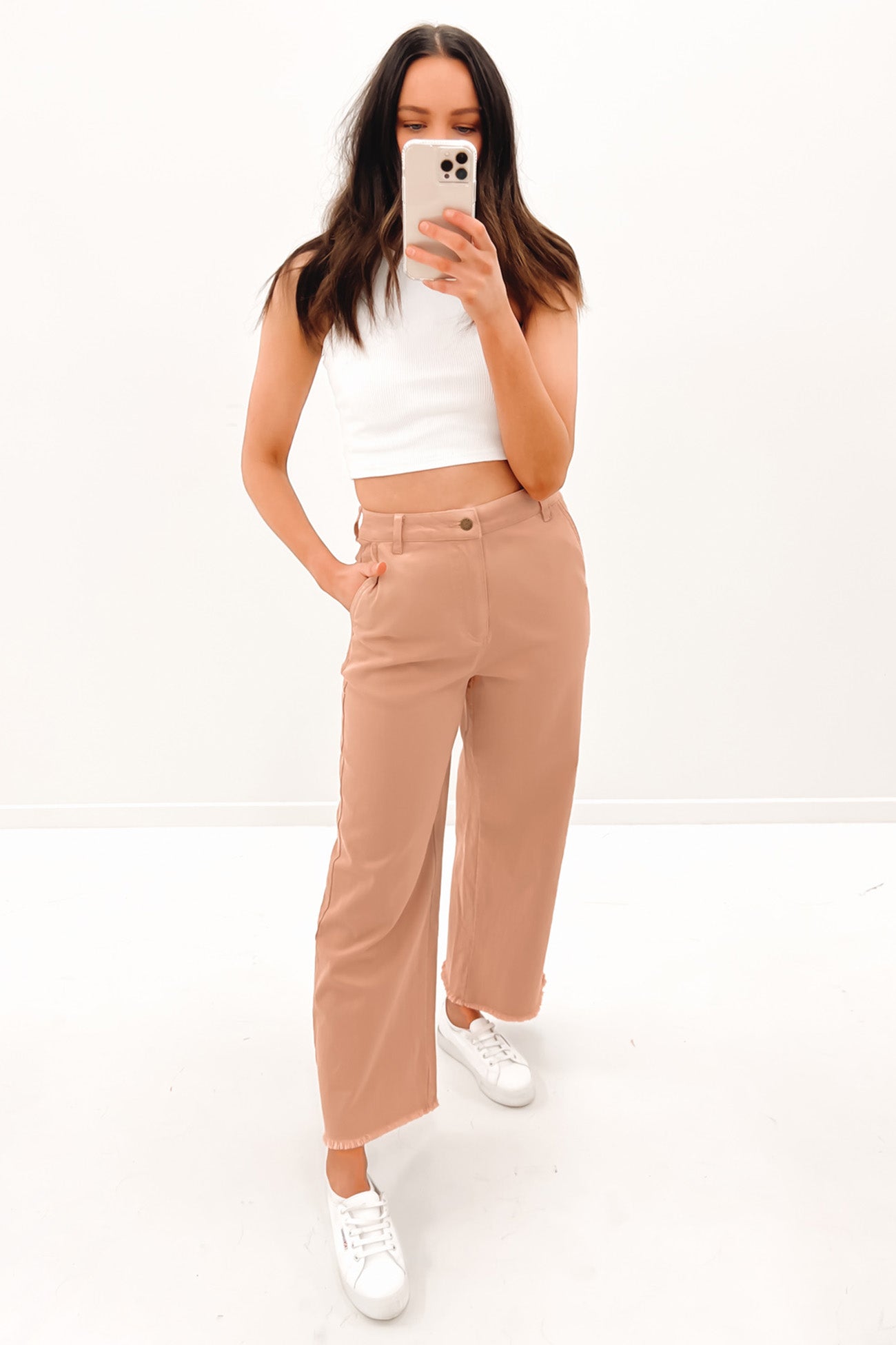 Noah Wide Leg Pant Clay