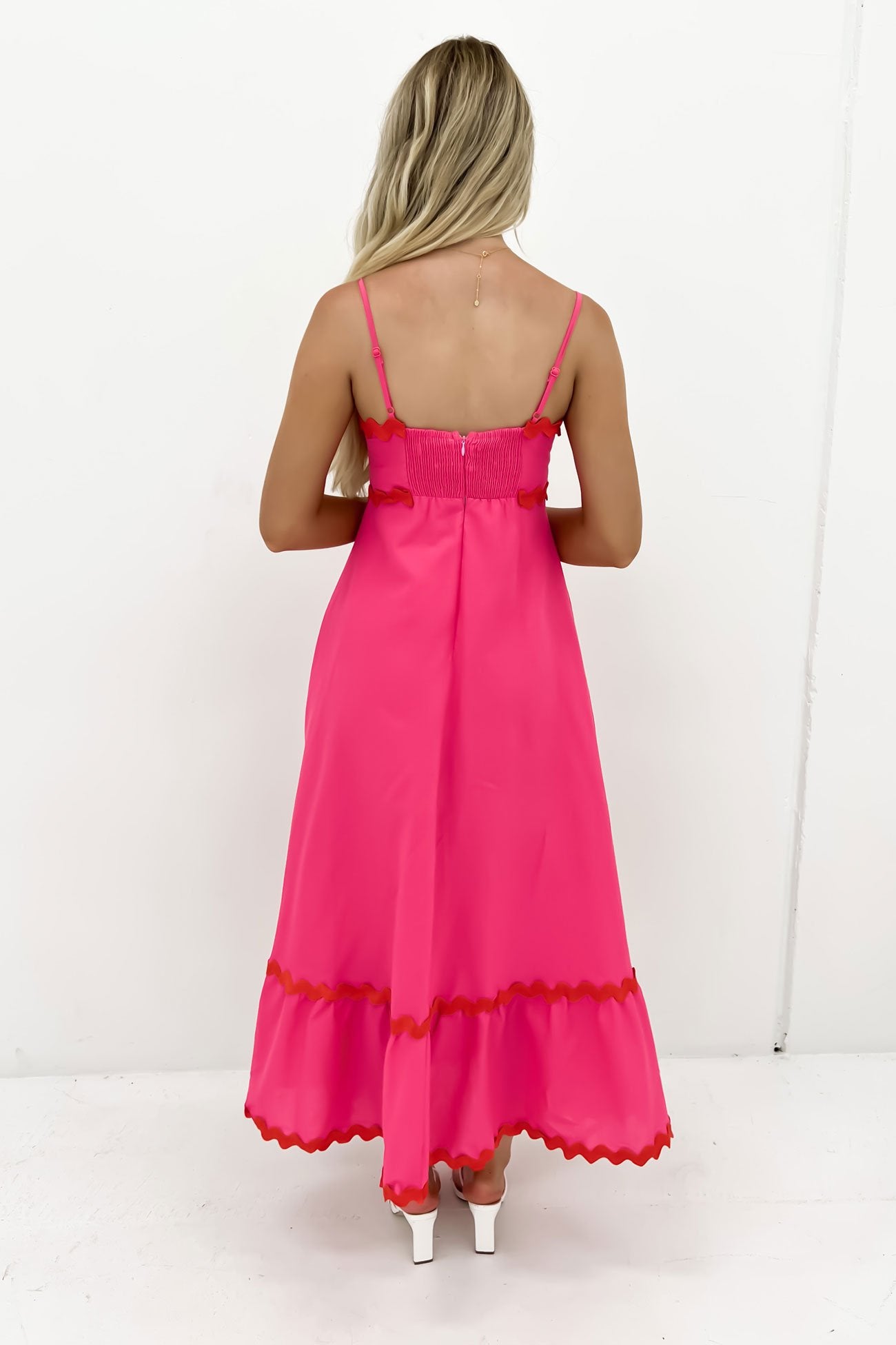 Norah Maxi Dress Hot Pink