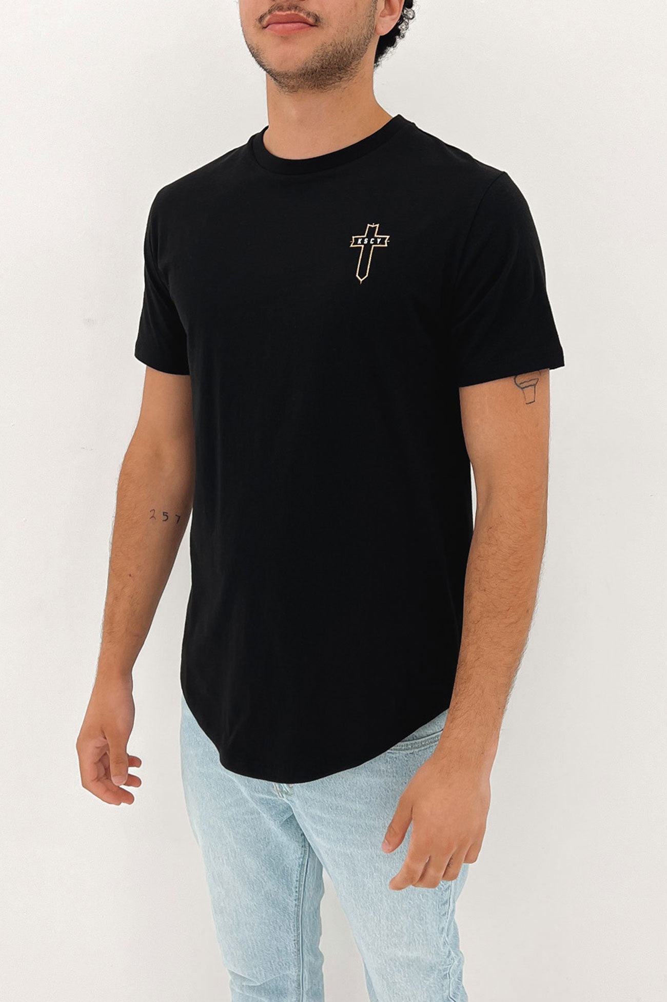 Nothing Left Dual Scoop Tee Jet Black