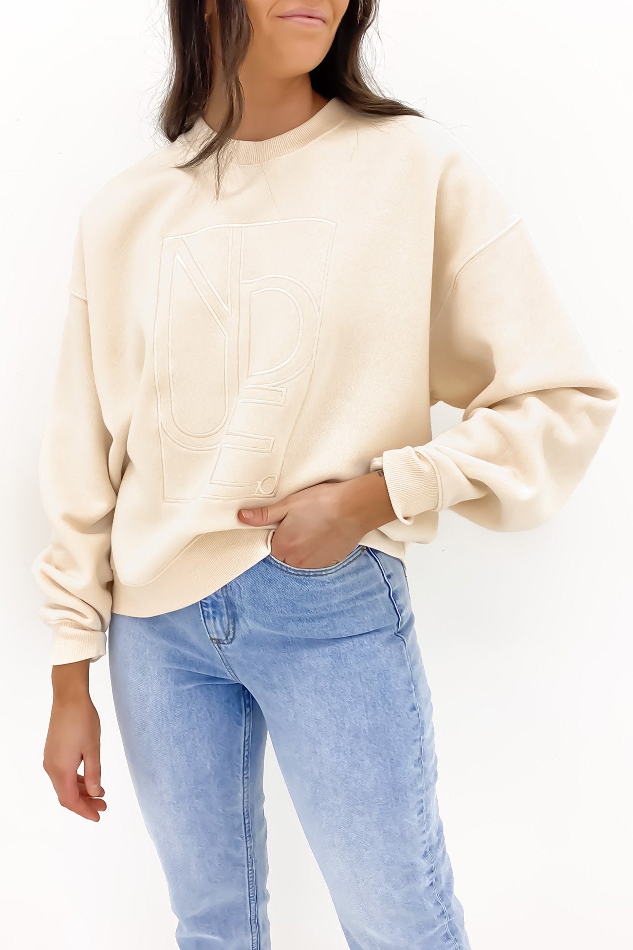 Nude. Emblem Sweat Cloud