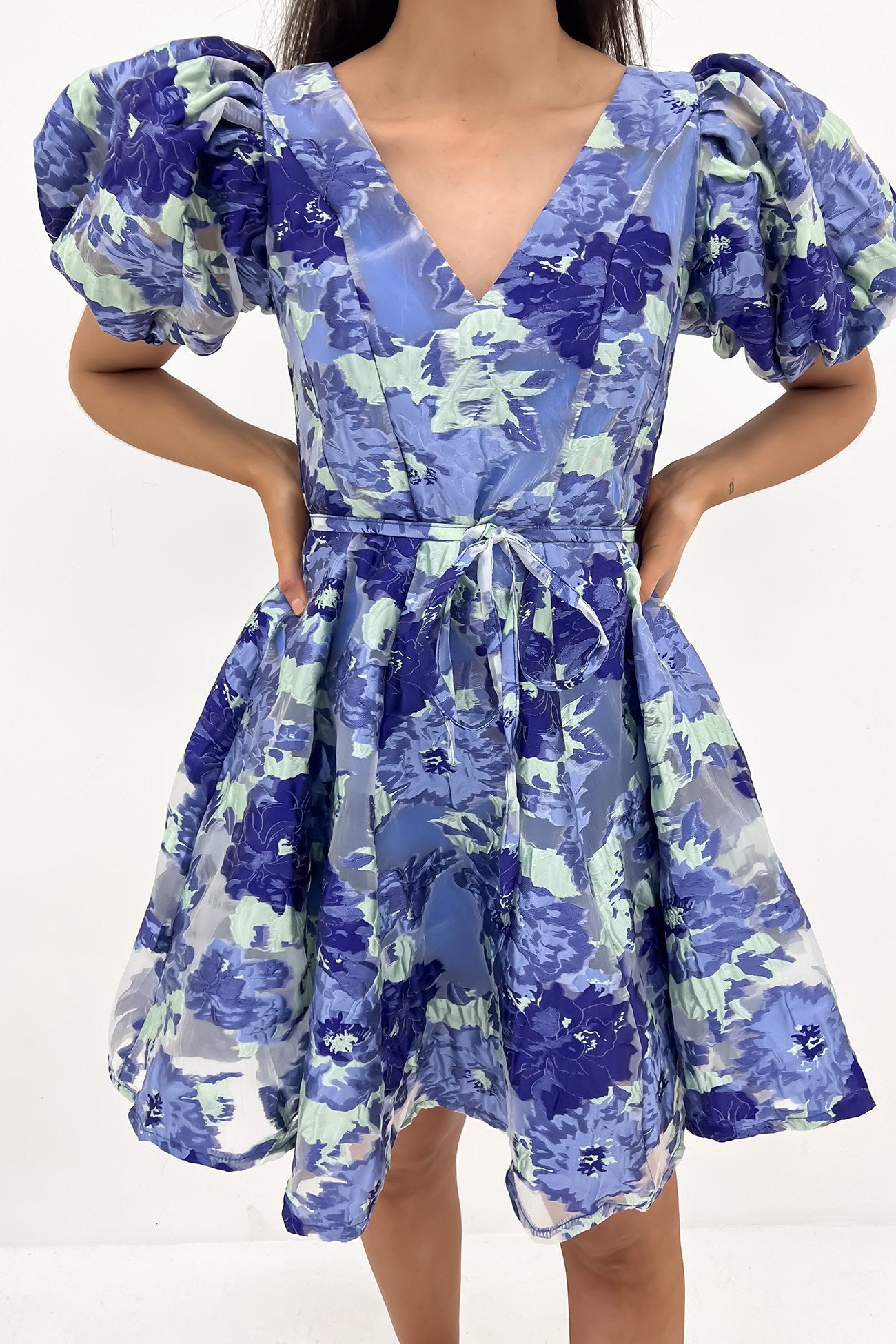 Nya Mini Dress Blue Floral