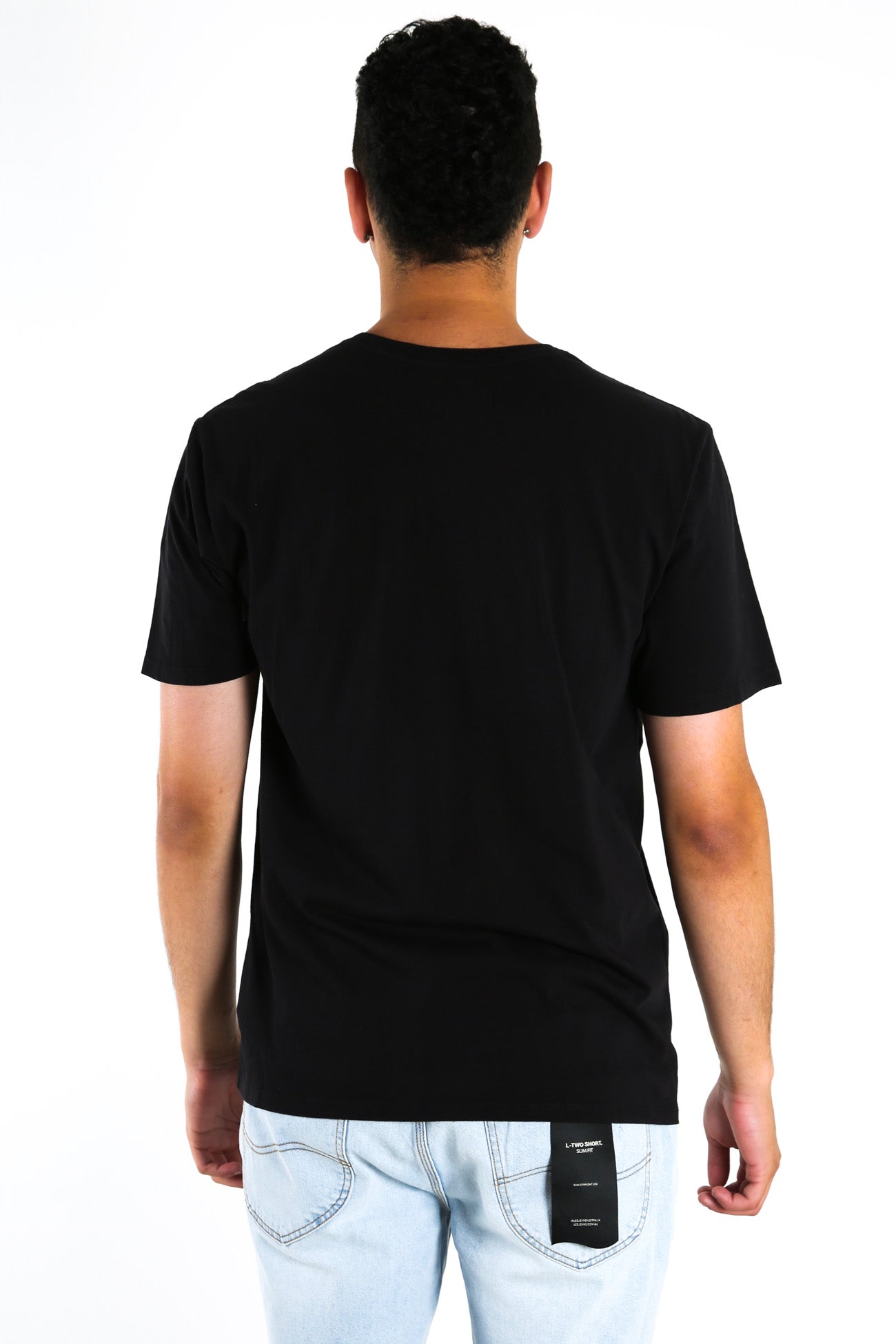 One & Only Short Sleeve Soild  T-Shirt Black