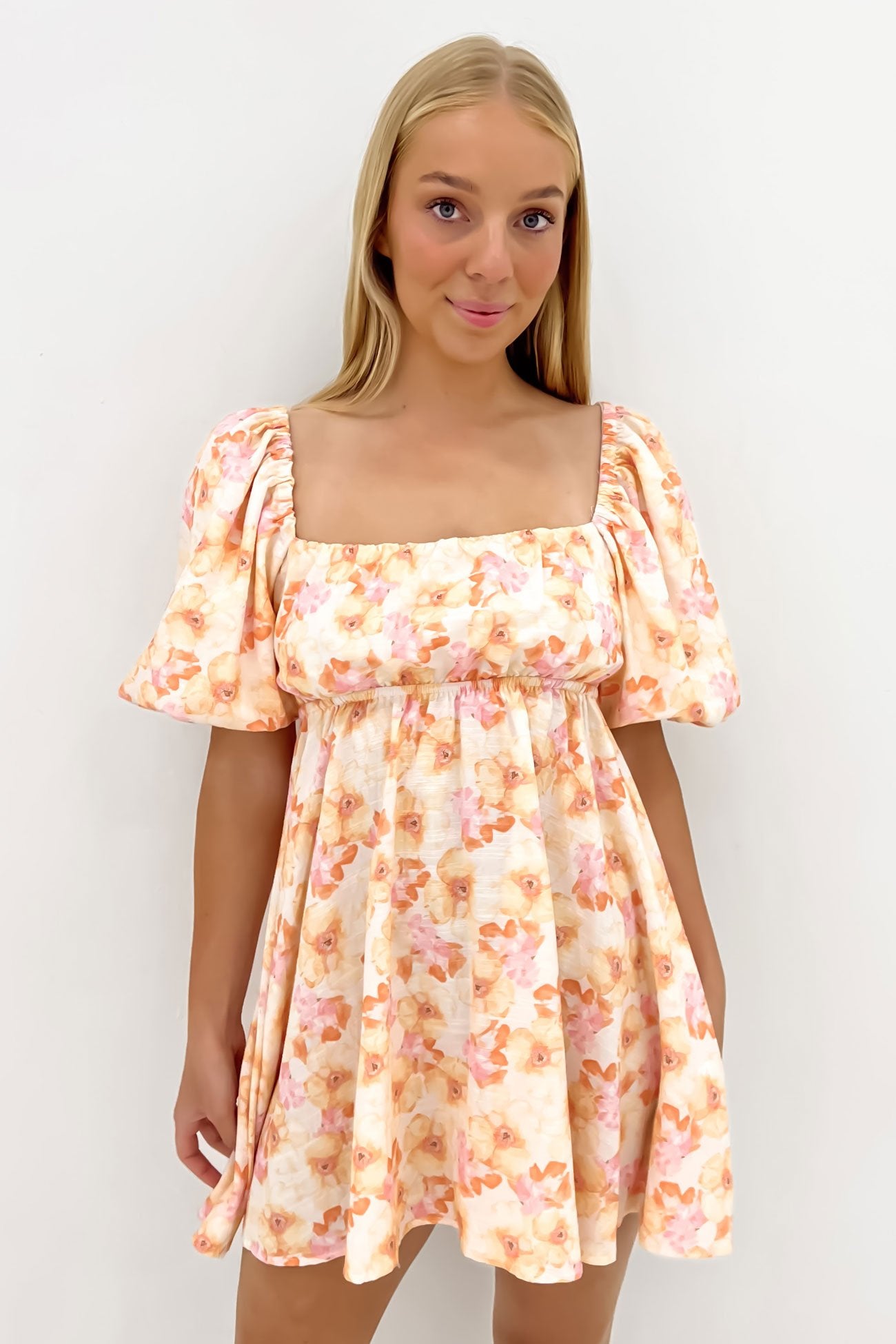 Odell Mini Dress Citrus Floral