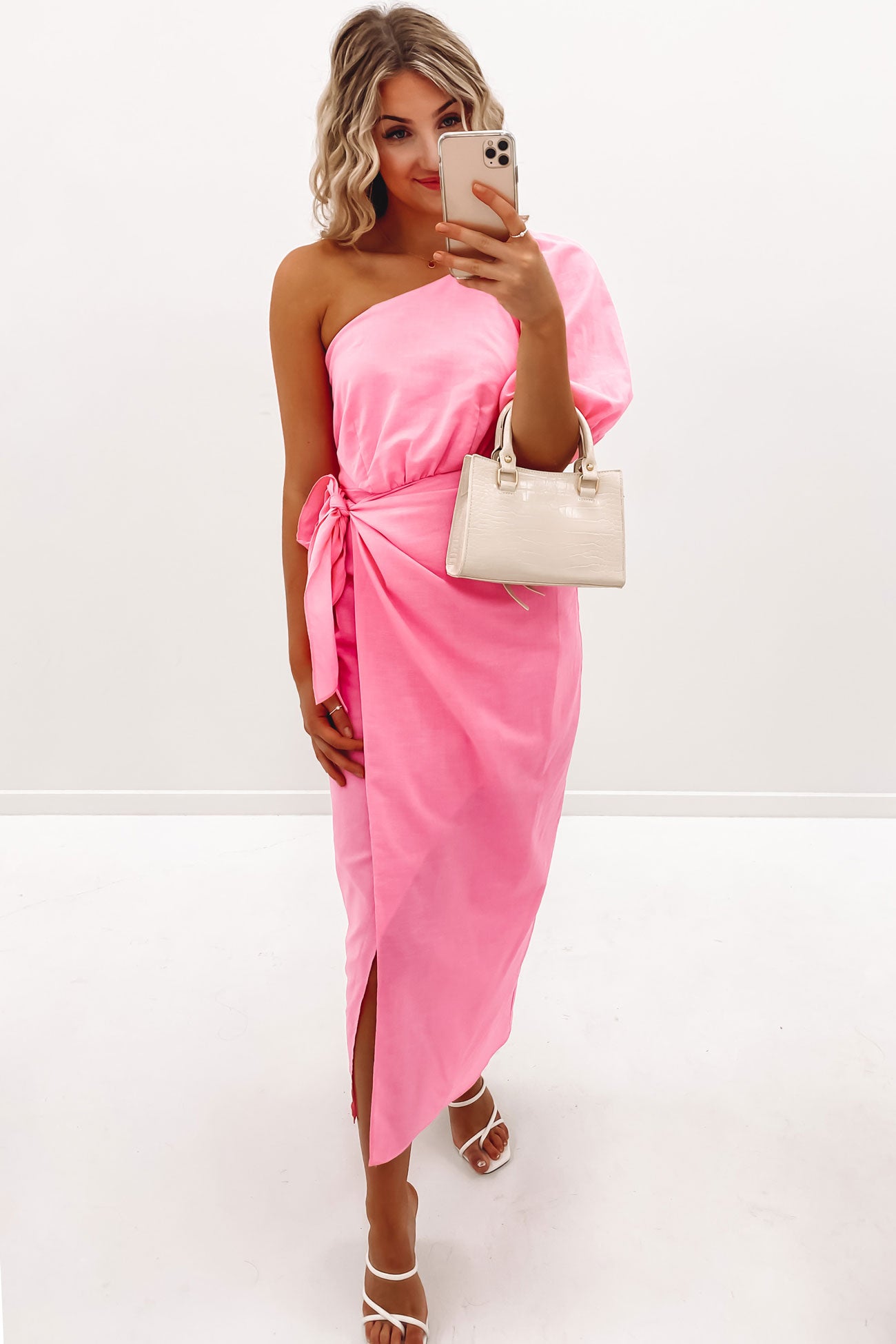 Olivia Midi Dress Pink