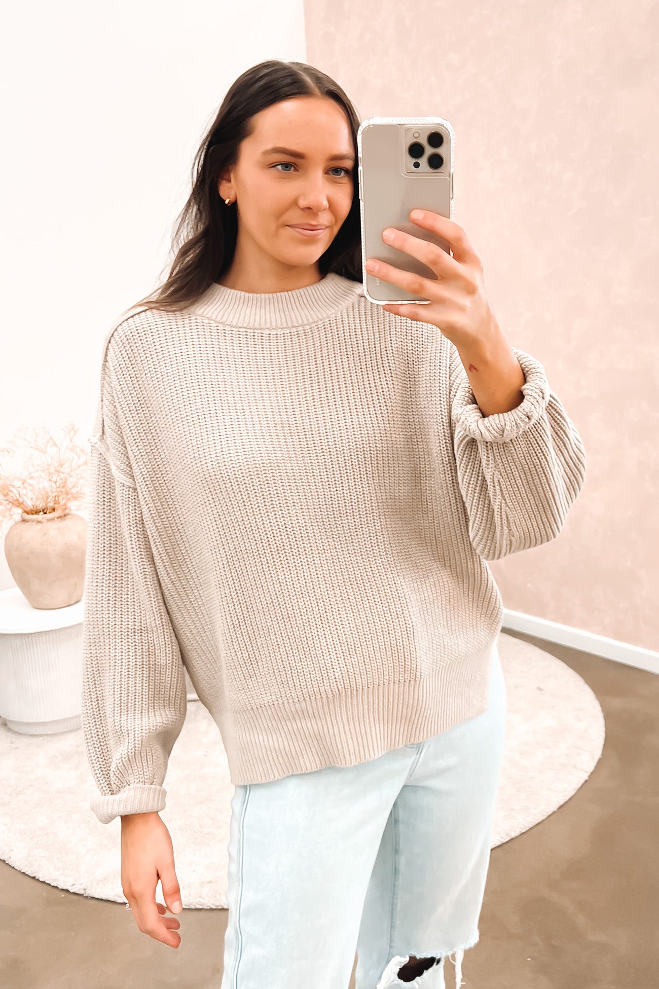 Ollie Knit Beige