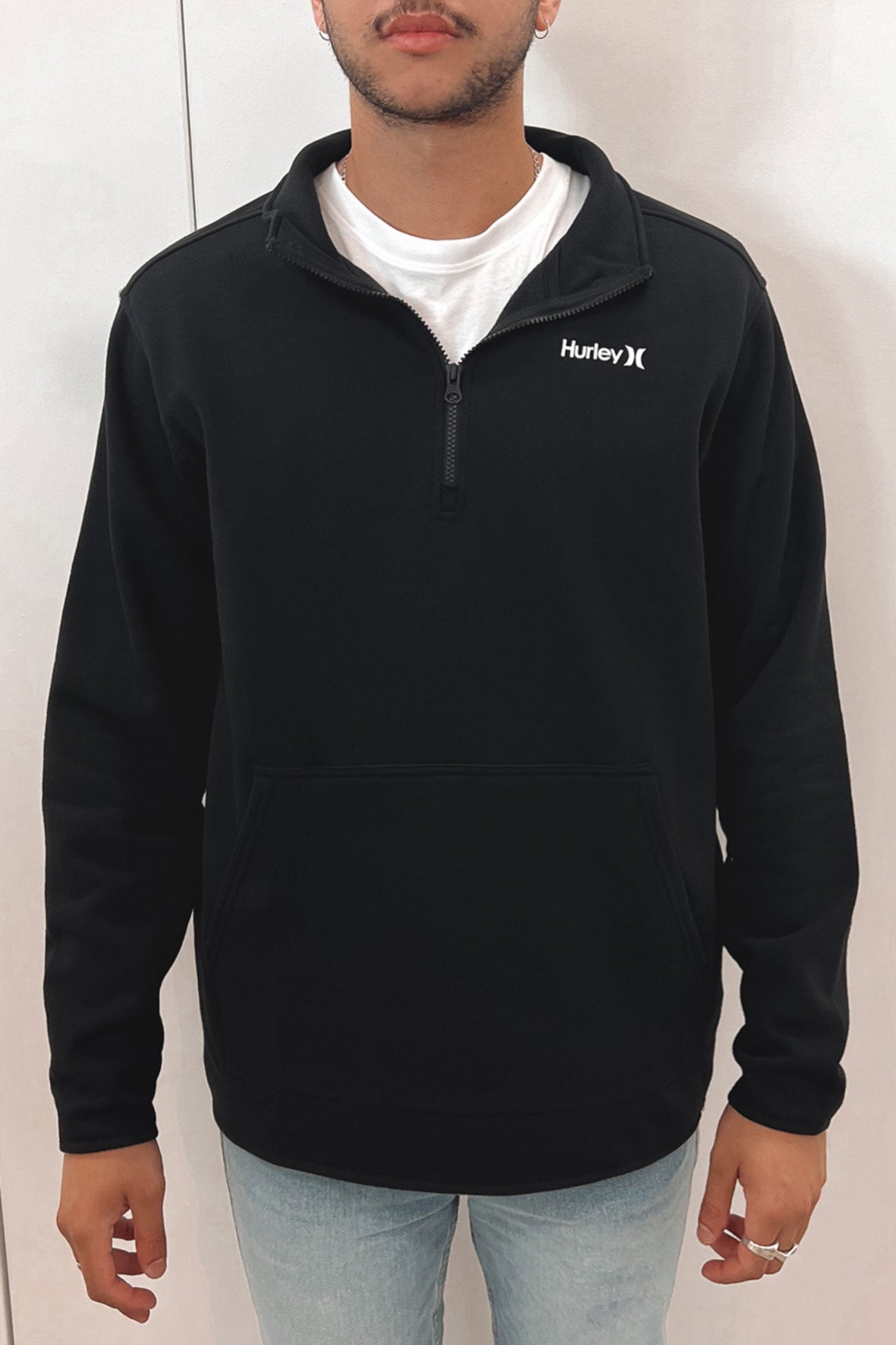 One And Only Quarter Zip Fleece Black