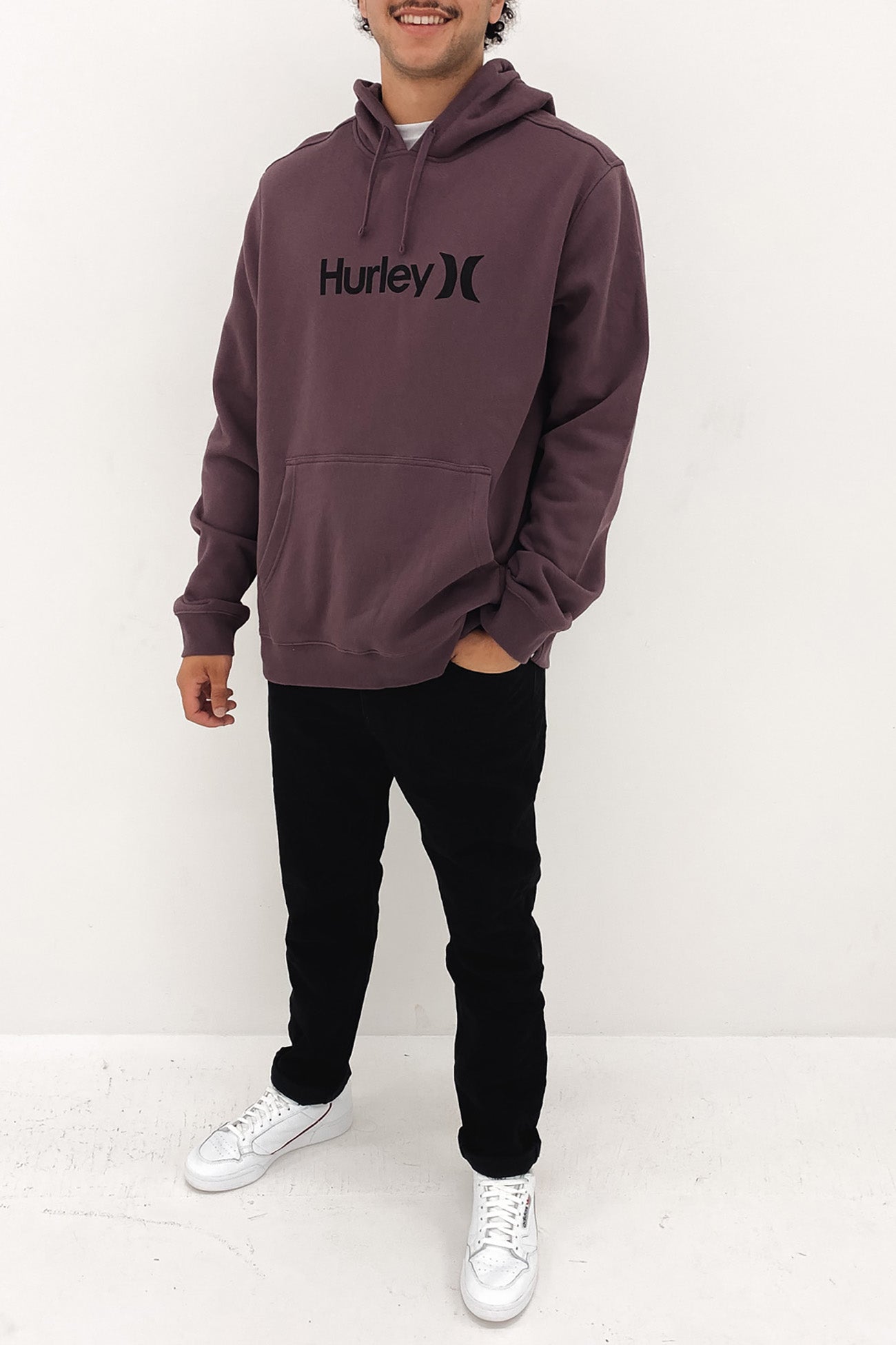 One And Only Solid Seasonal Pullover Hoodie Grape