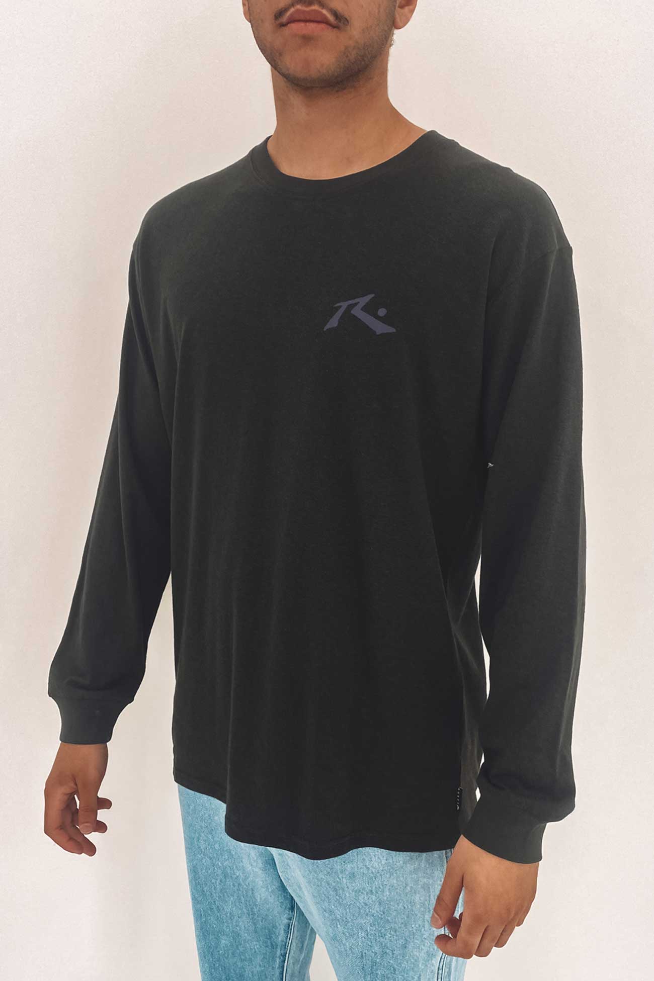 One Hit Hemp Long Sleeve Tee Black