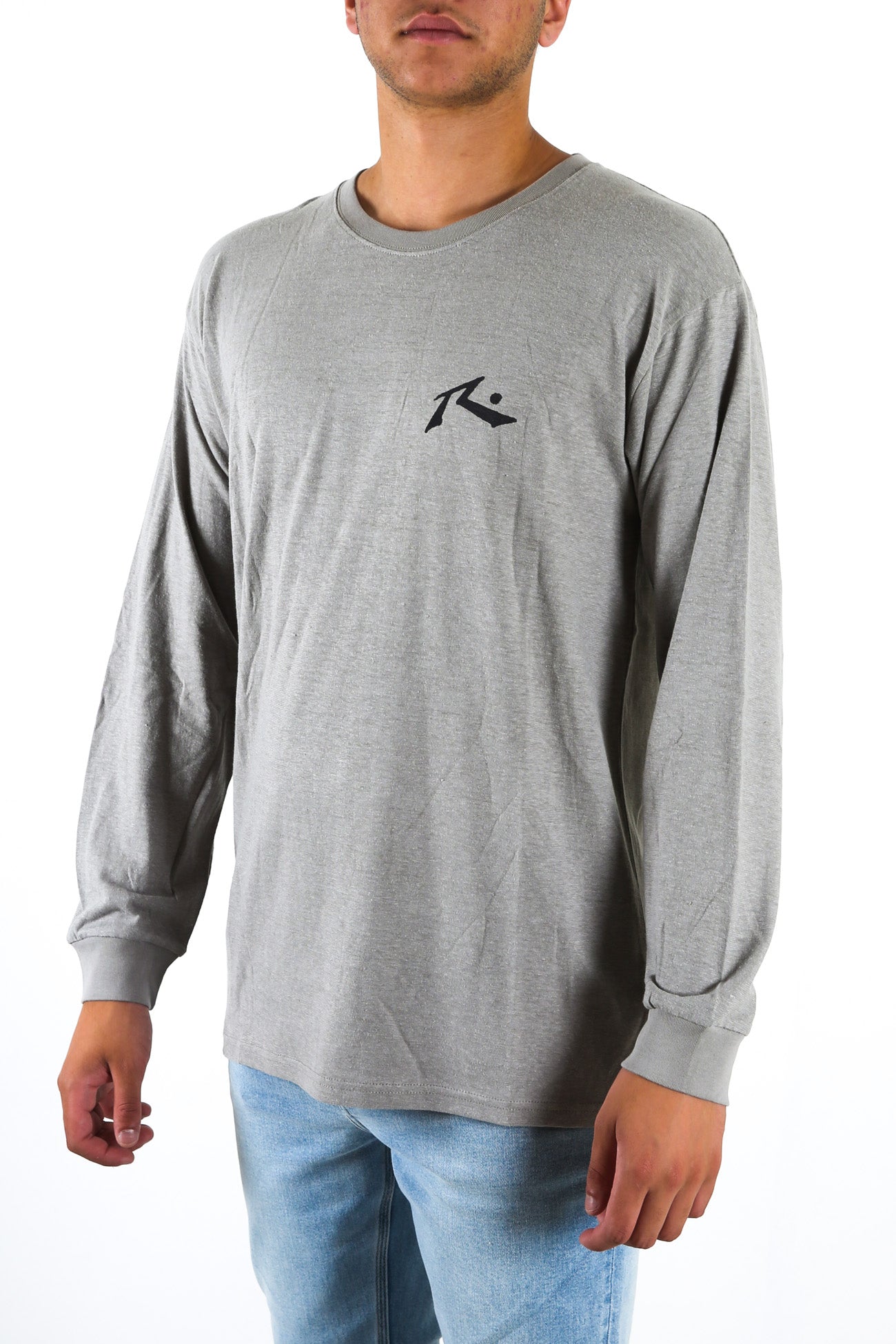 One Hit Hemp Long Sleeve Tee Frost Grey