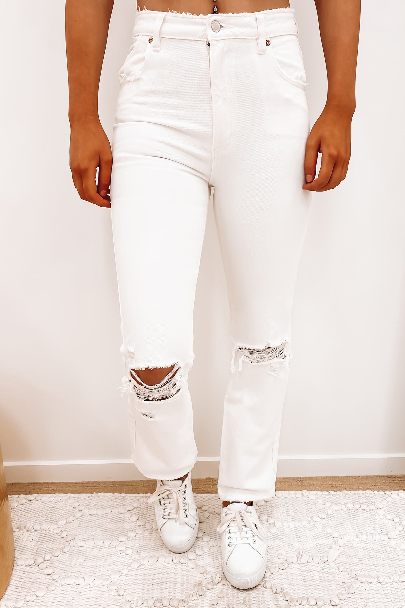 Original Straight Jean Layla White