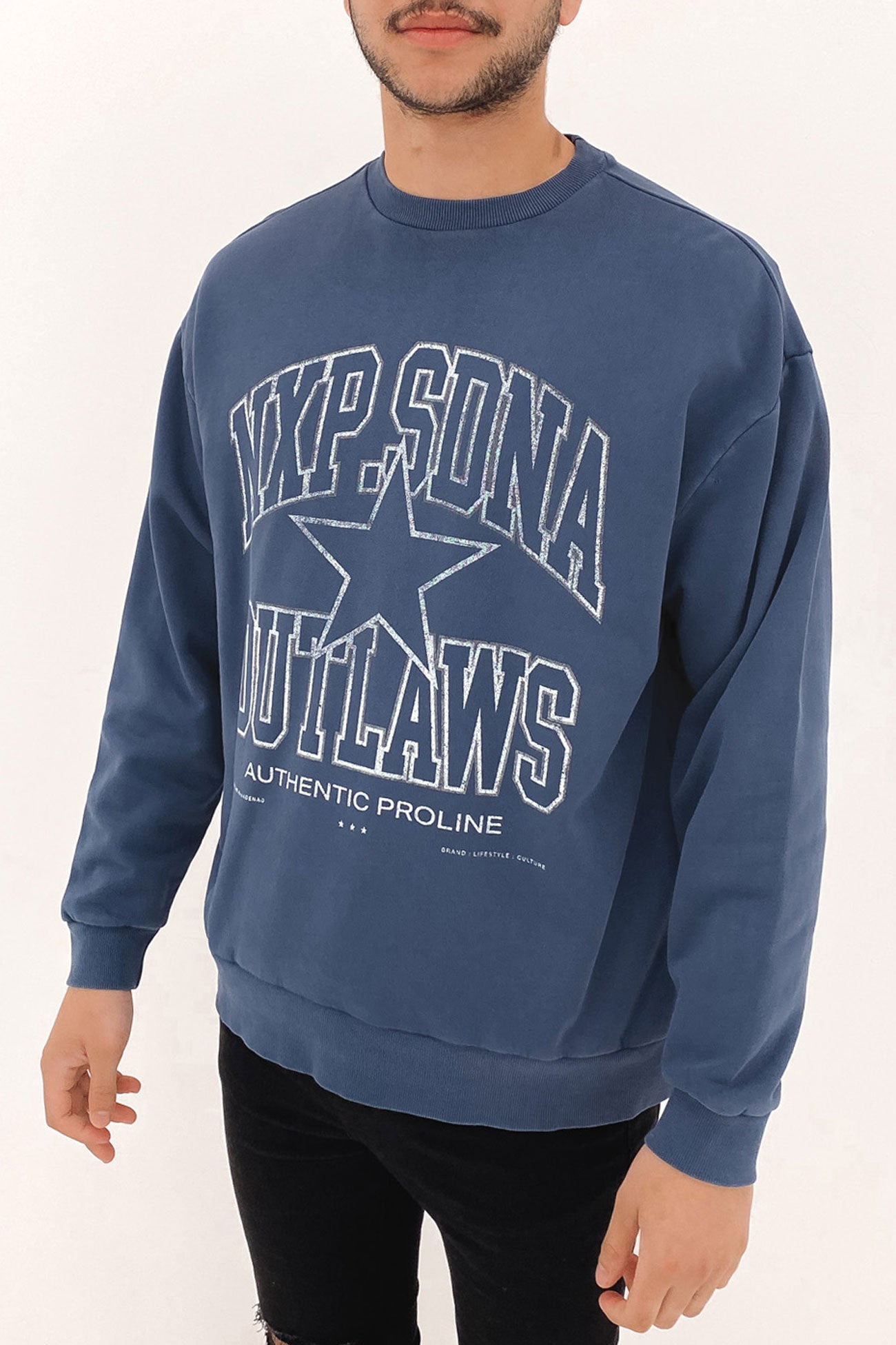 Outlaws Relaxed Sweater Pigment Insignia Blue