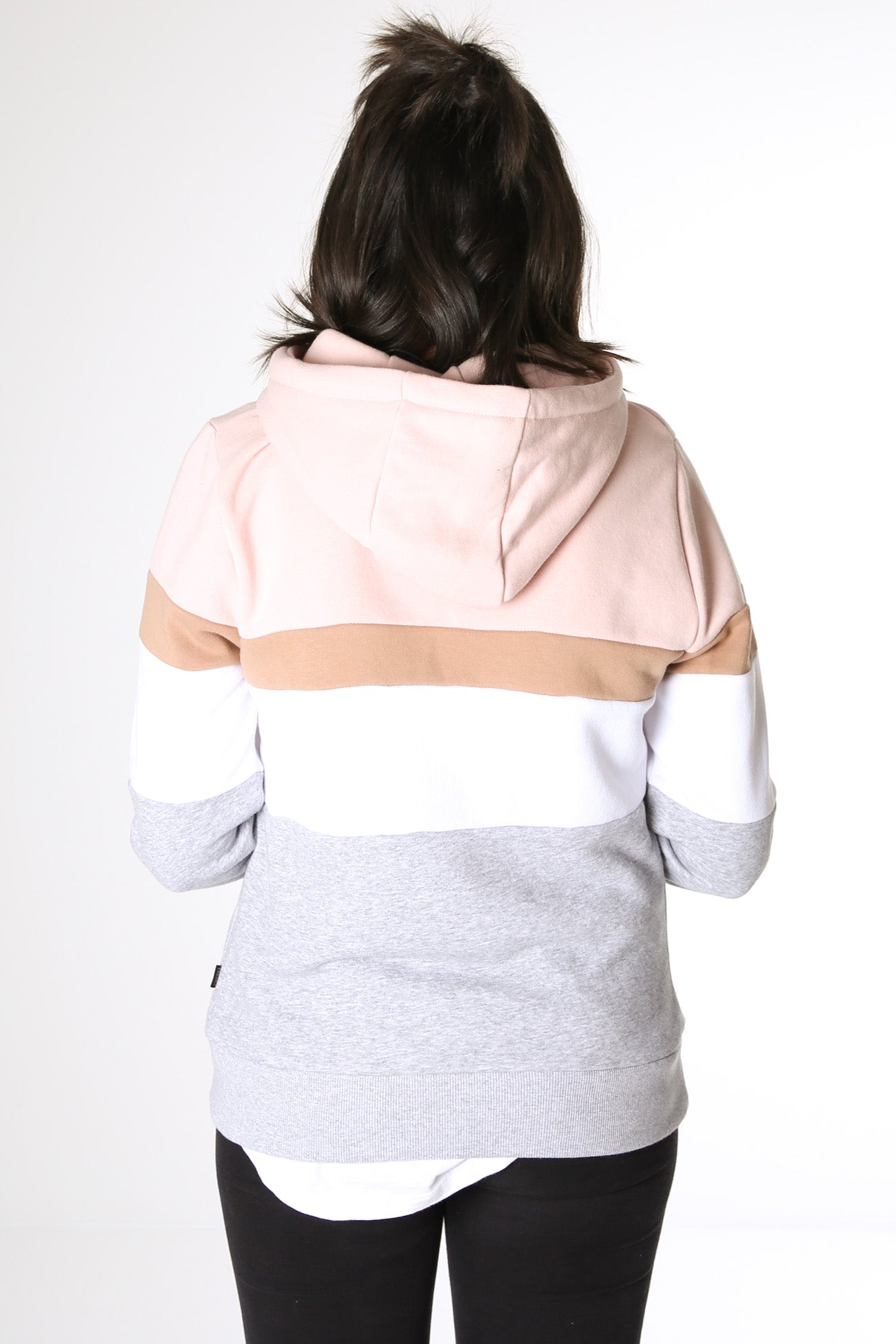 Overlay Panelled Hoody Candy