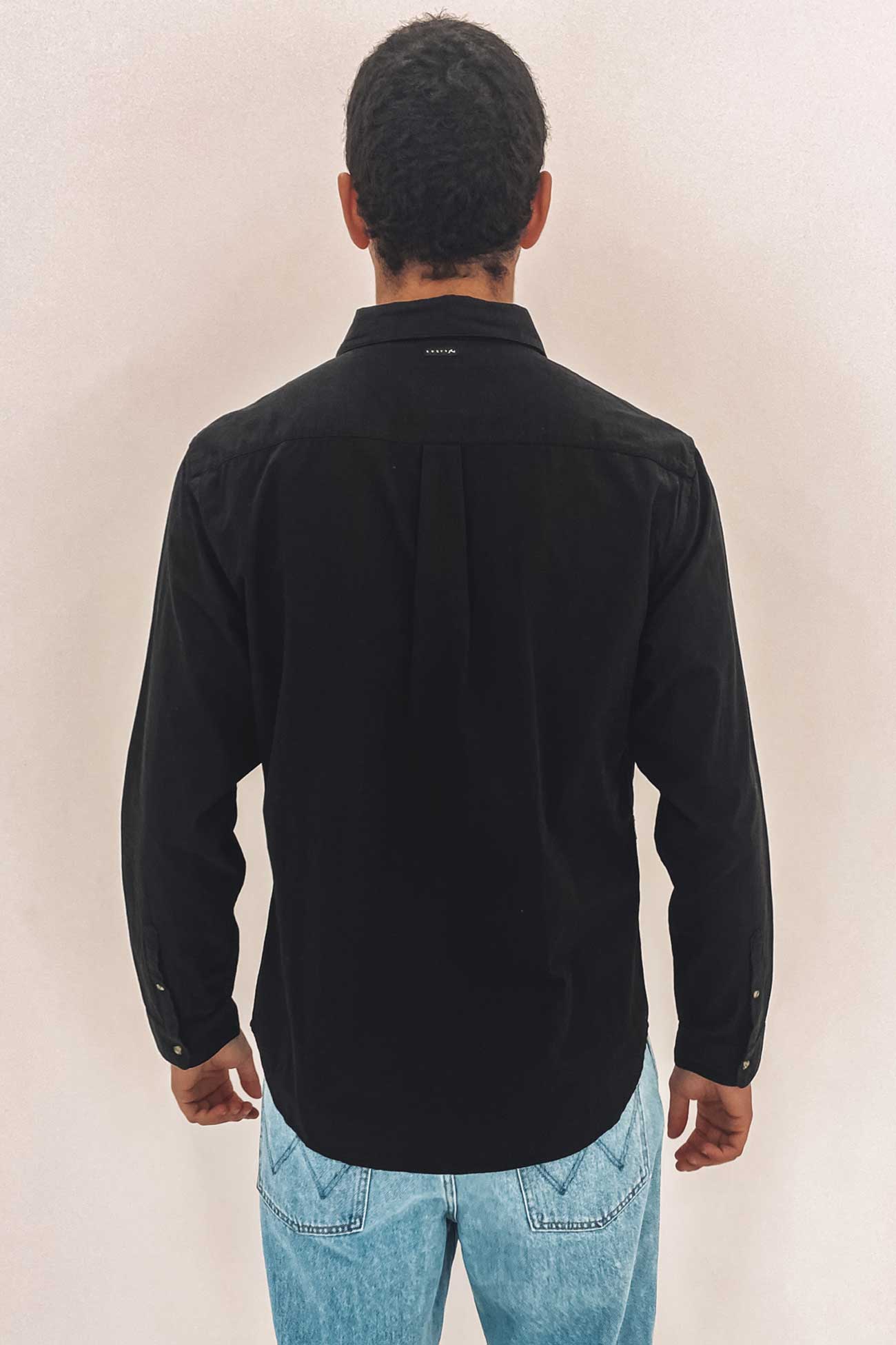 Pacific Atoll Long Sleeve Shirt Black