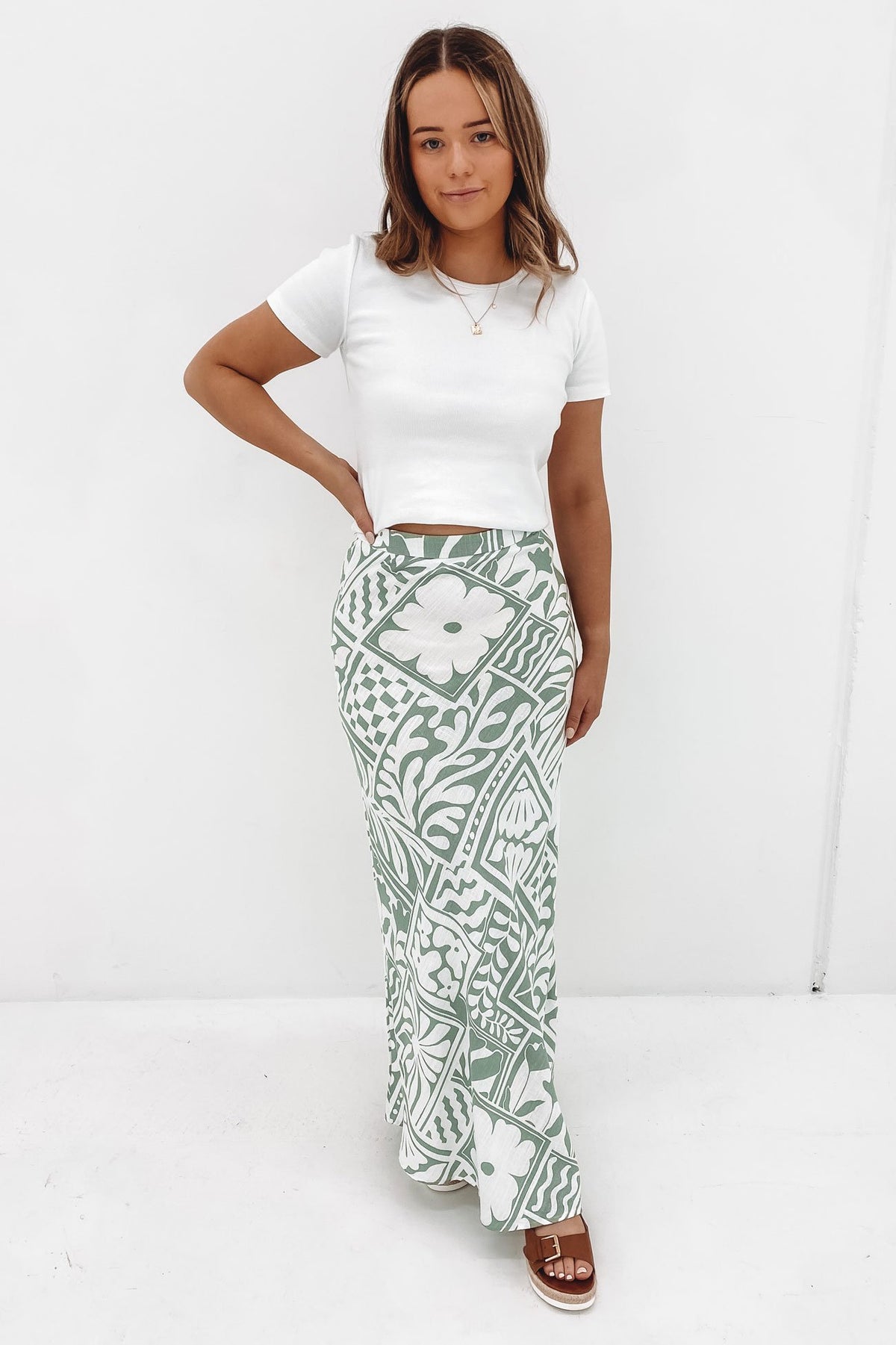 Sage hotsell maxi skirt