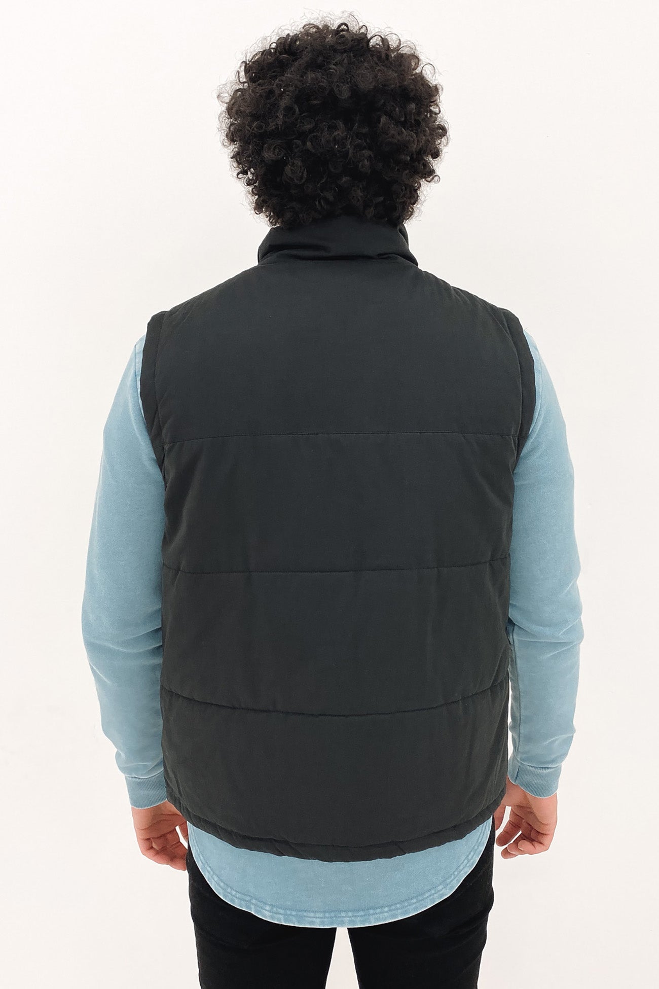 Panelled Vest Black