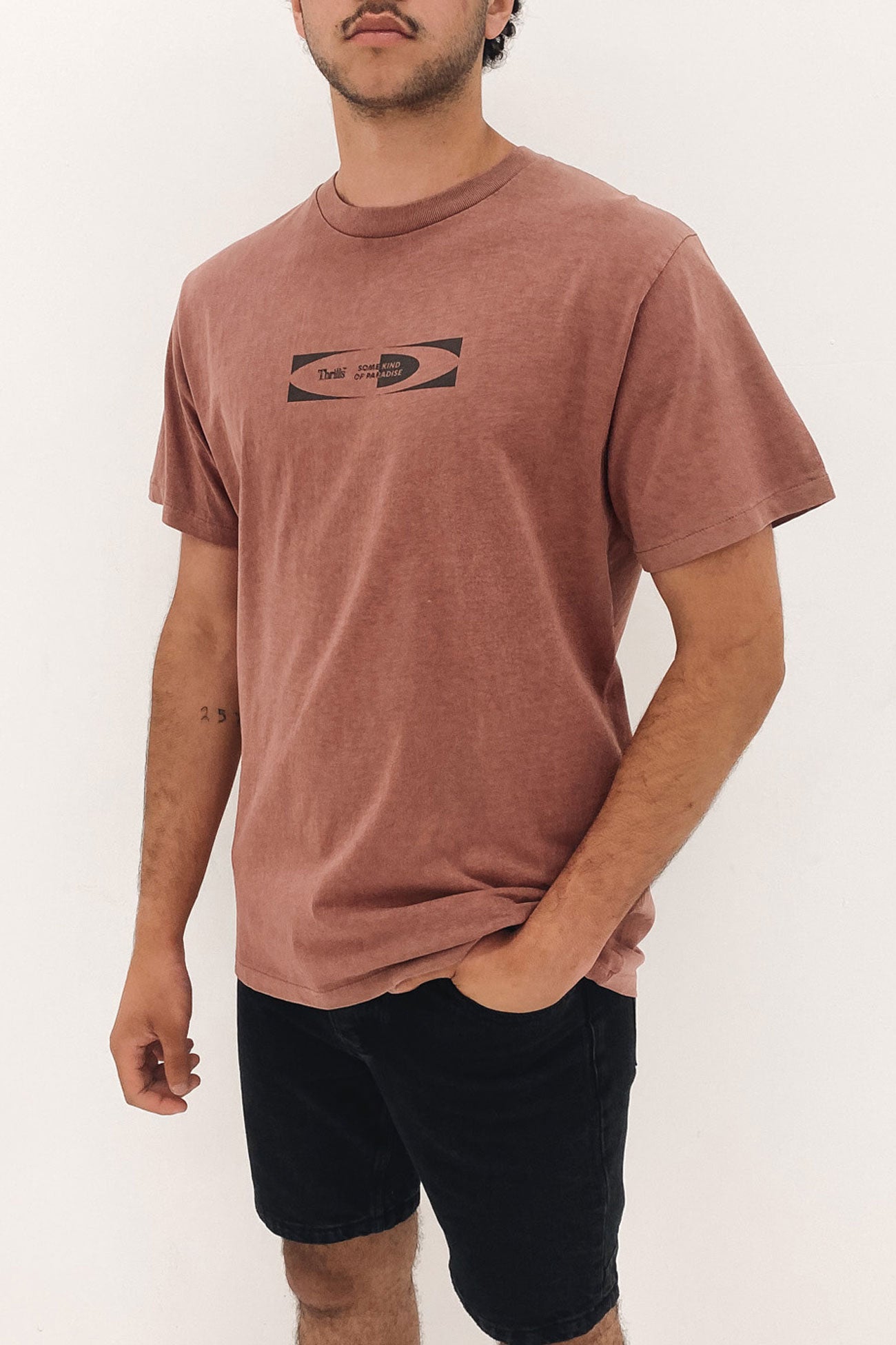 Paradise Code Merch Fit Tee Rose Dust