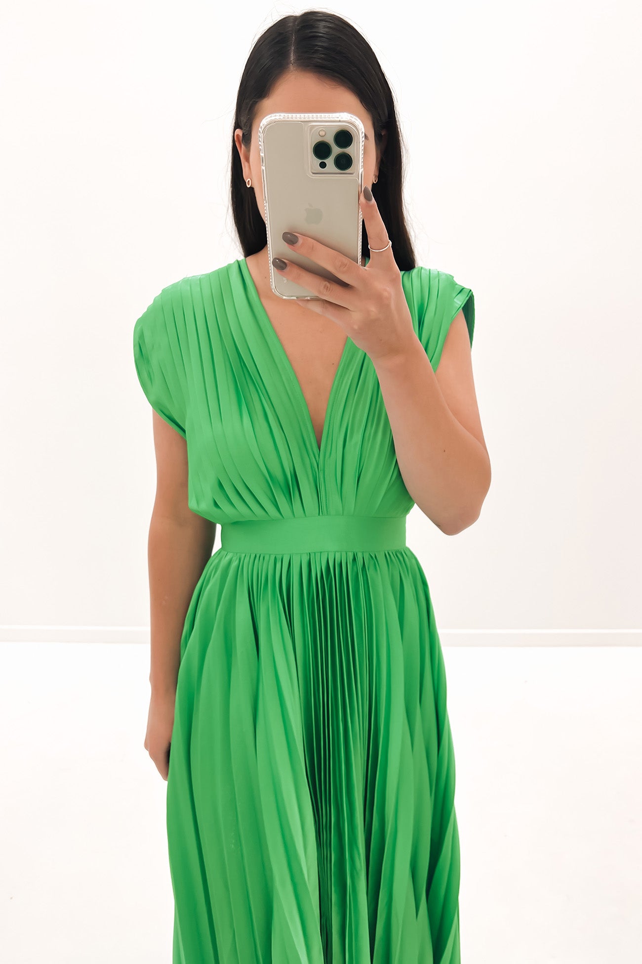 Patrick Midi Dress Green