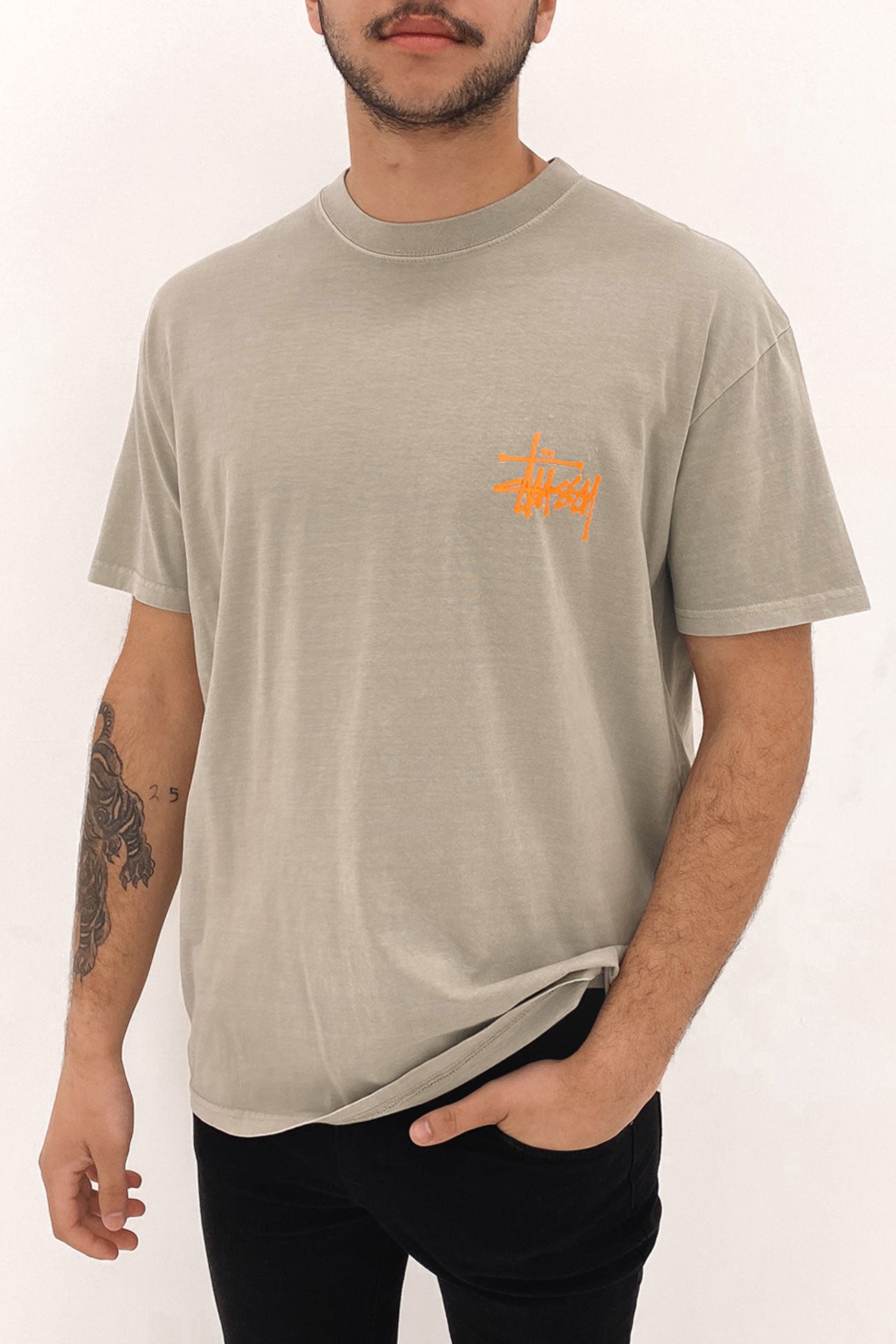 Peace Crown 50-50 Short Sleeve Tee Pigment Stone