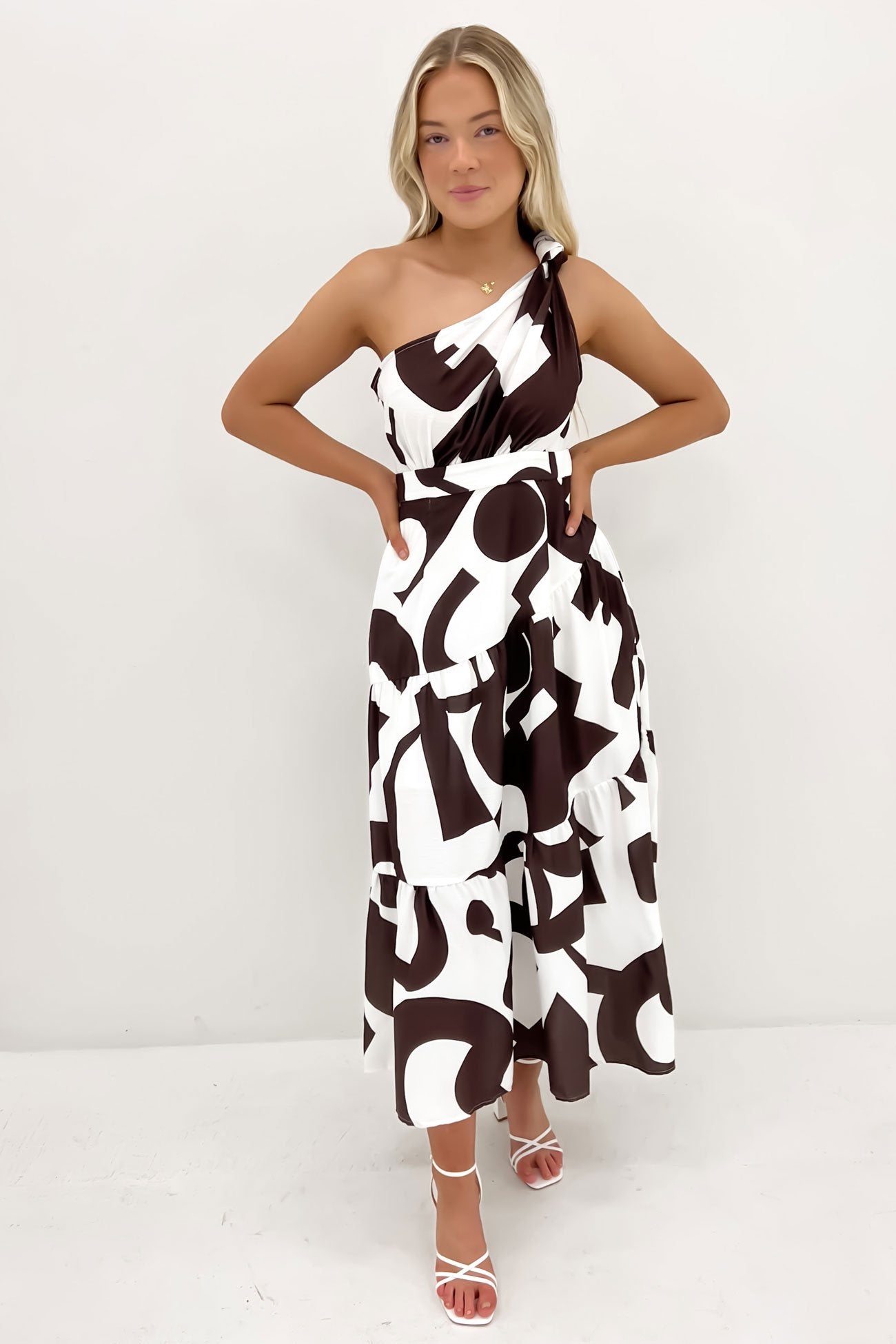 Penn Midi Dress White Chocolate