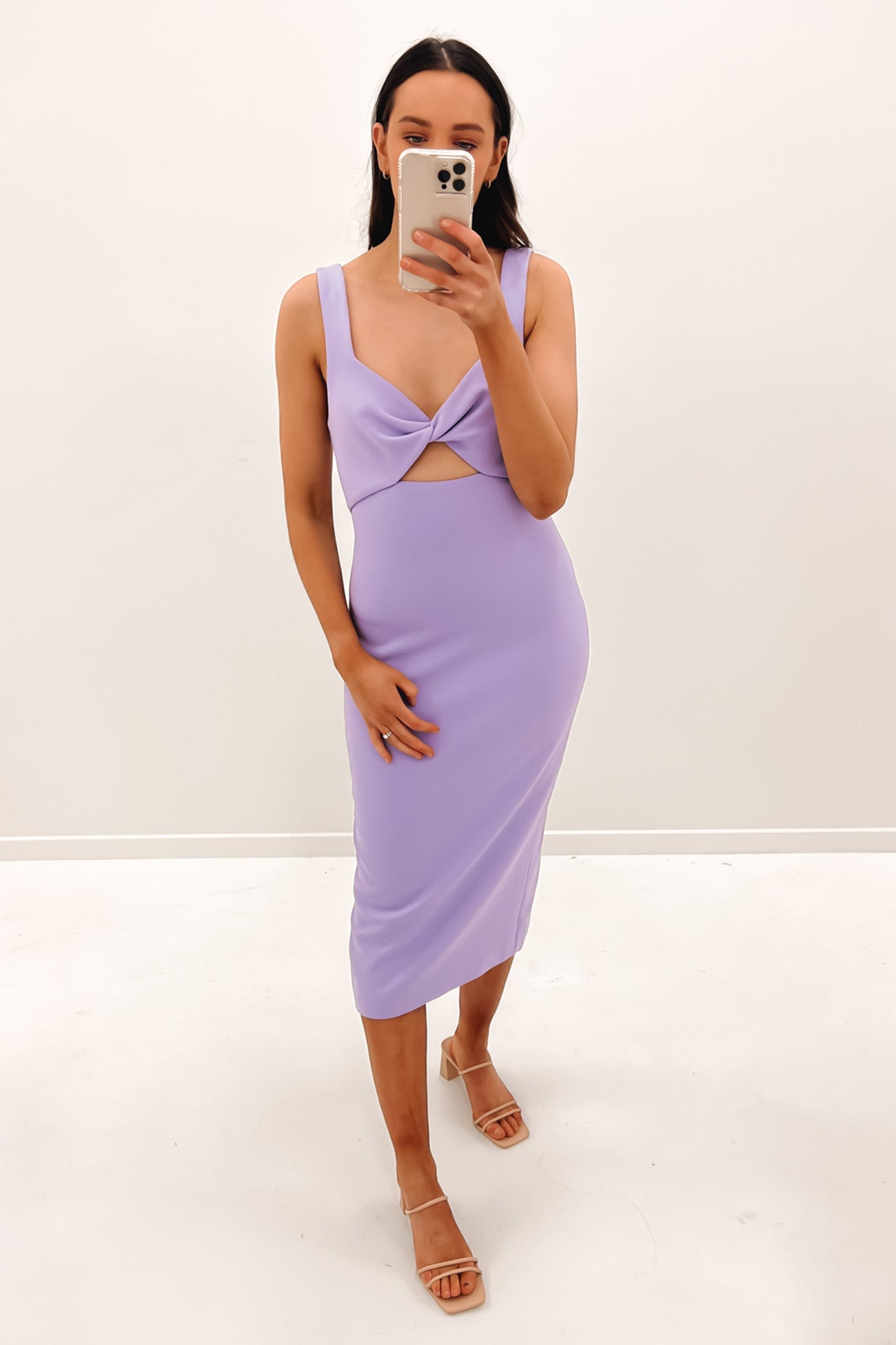 Perception Midi Dress Lilac