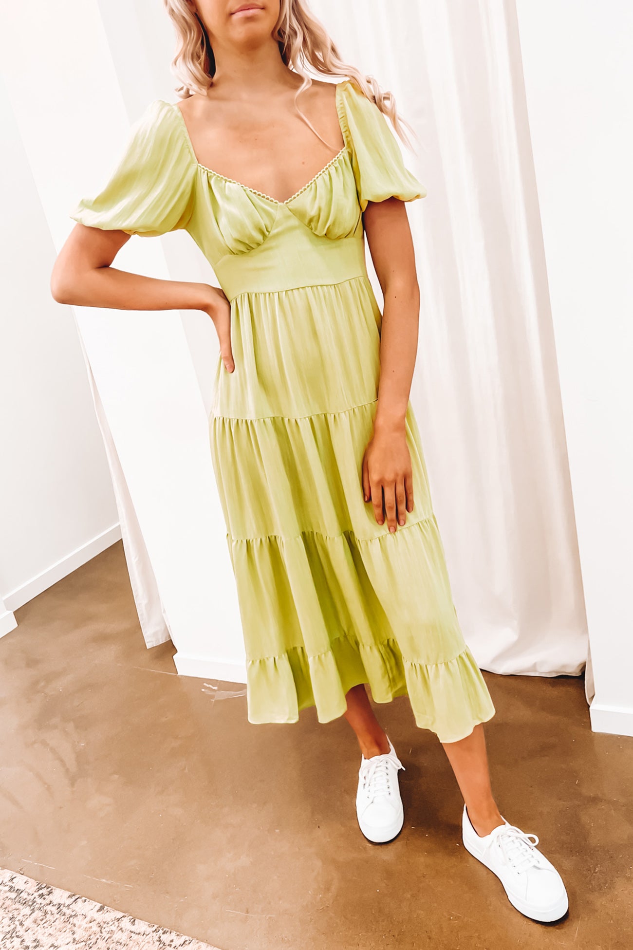 Petra Midi Dress Green