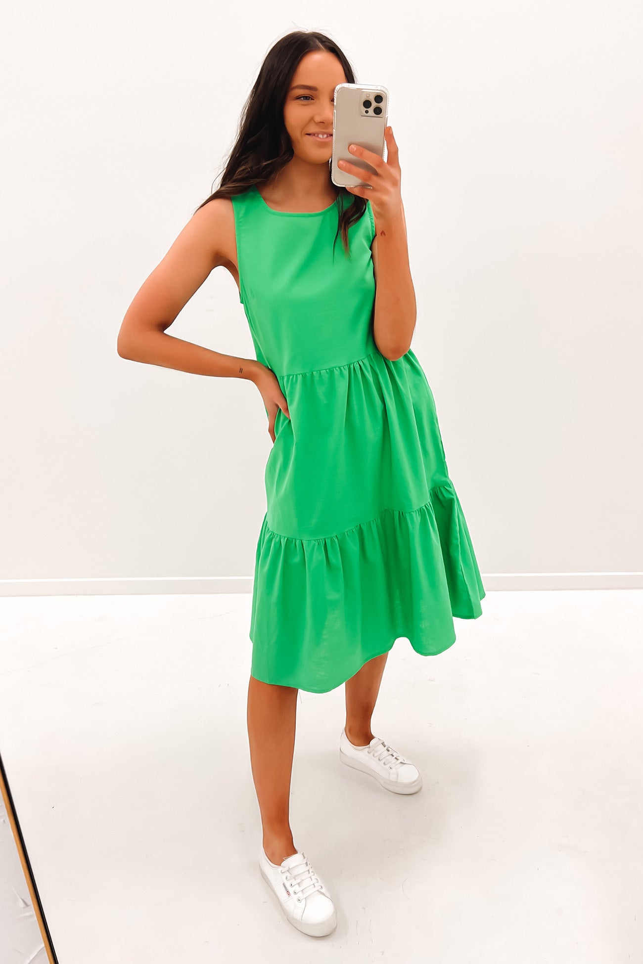 Peyton Midi Dress Green