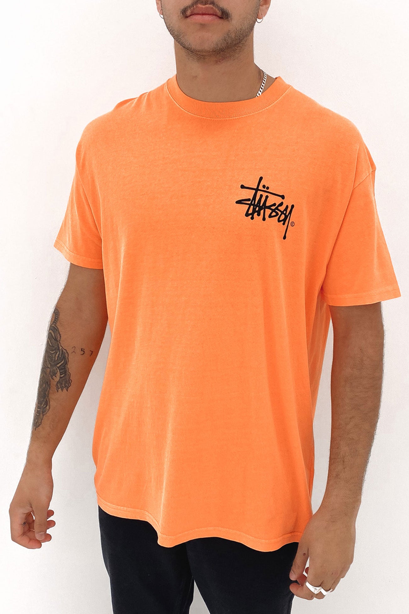 Pigment Shadow Graffiti Short Sleeve Tee Pigment Apricot