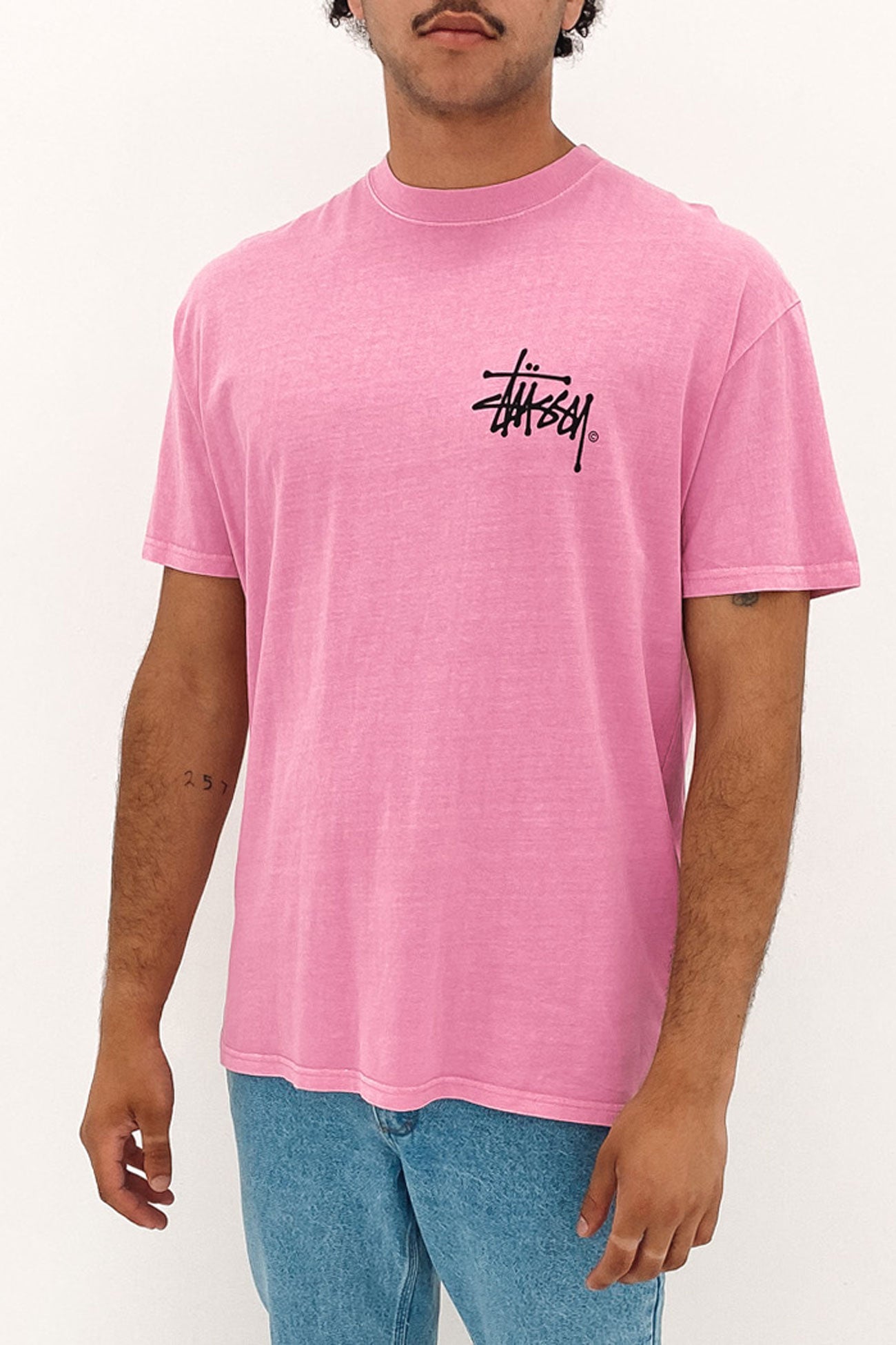 Pigment Shadow Graffiti Short Sleeve Tee Pigment Candy Pink