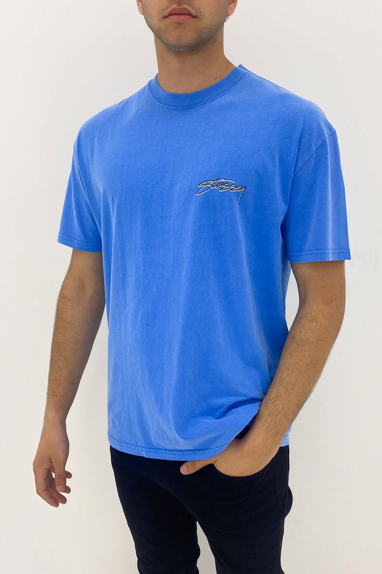 Pigment Stussy Designs Short Sleeve Tee Pigment Air Blue