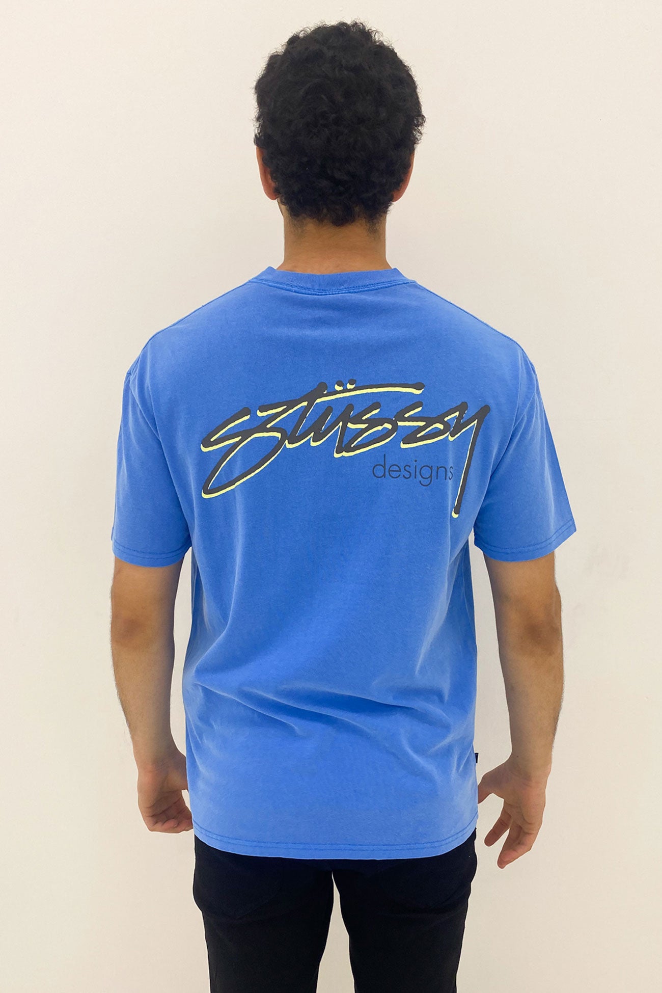 Pigment Stussy Designs Short Sleeve Tee Pigment Air Blue