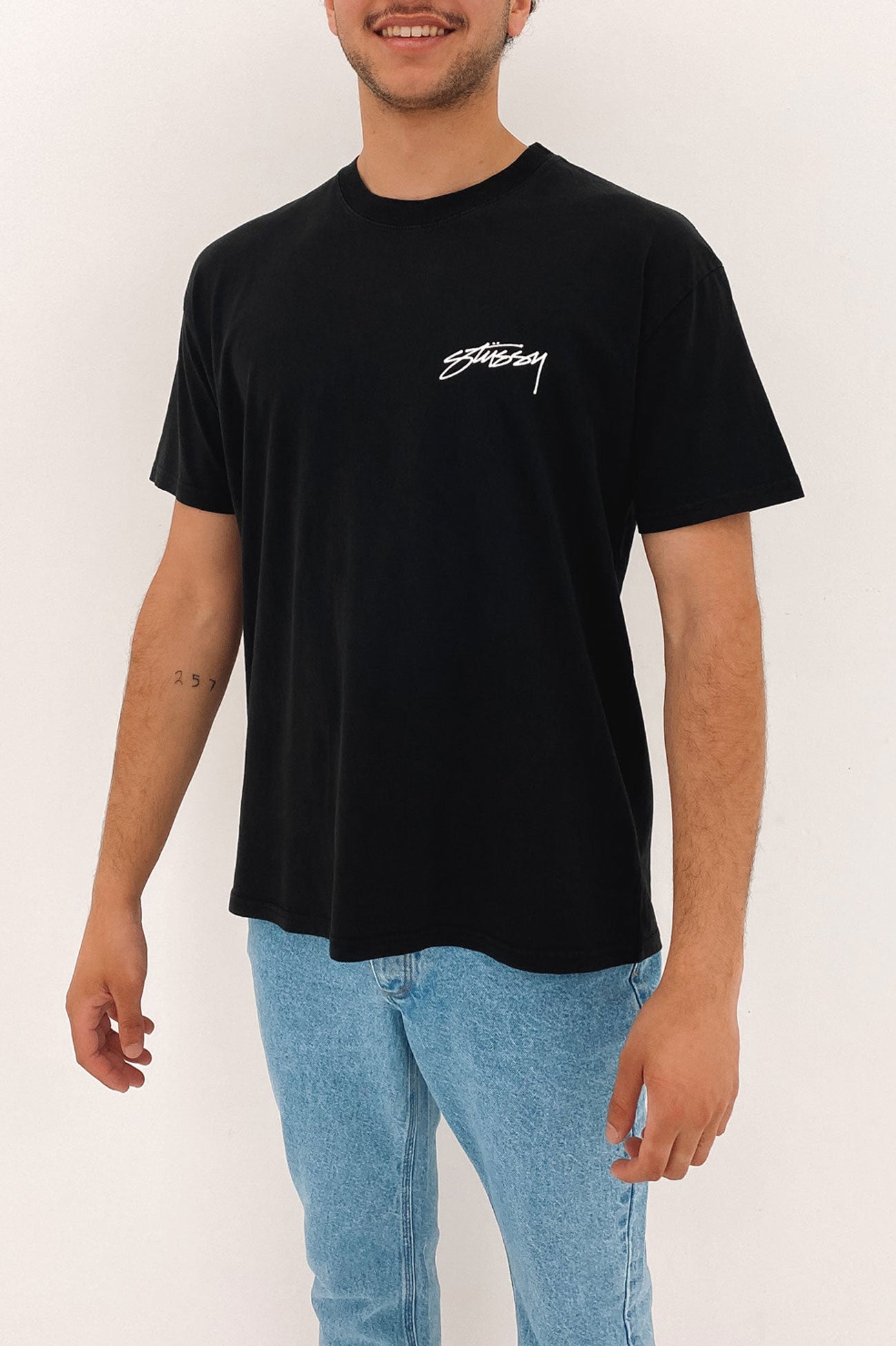 Pigment Stussy Designs Short Sleeve Tee Pigment Black