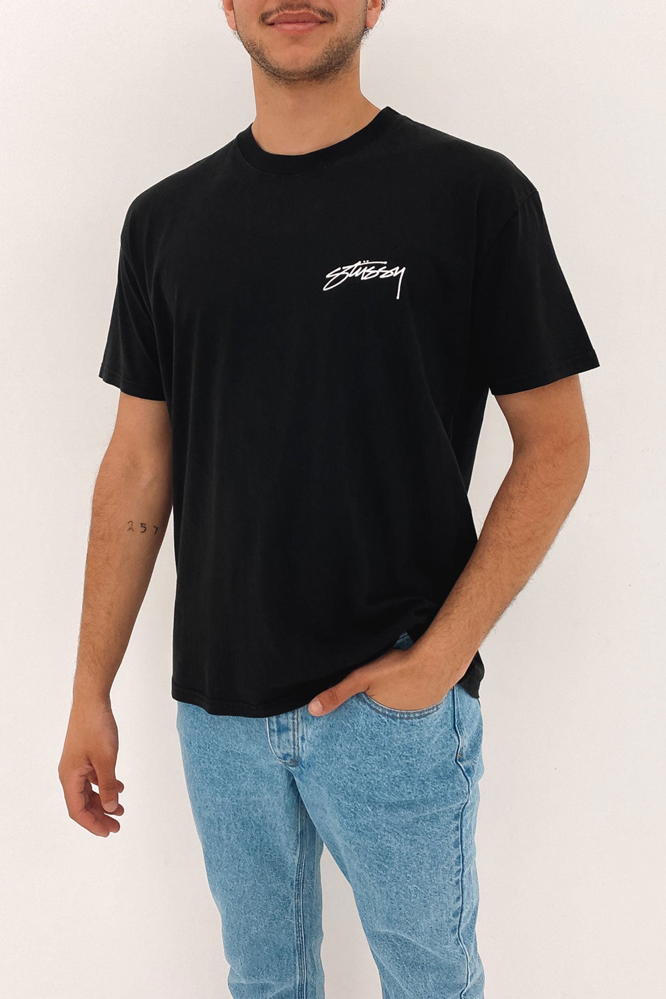 Pigment Stussy Designs Short Sleeve Tee Pigment Black