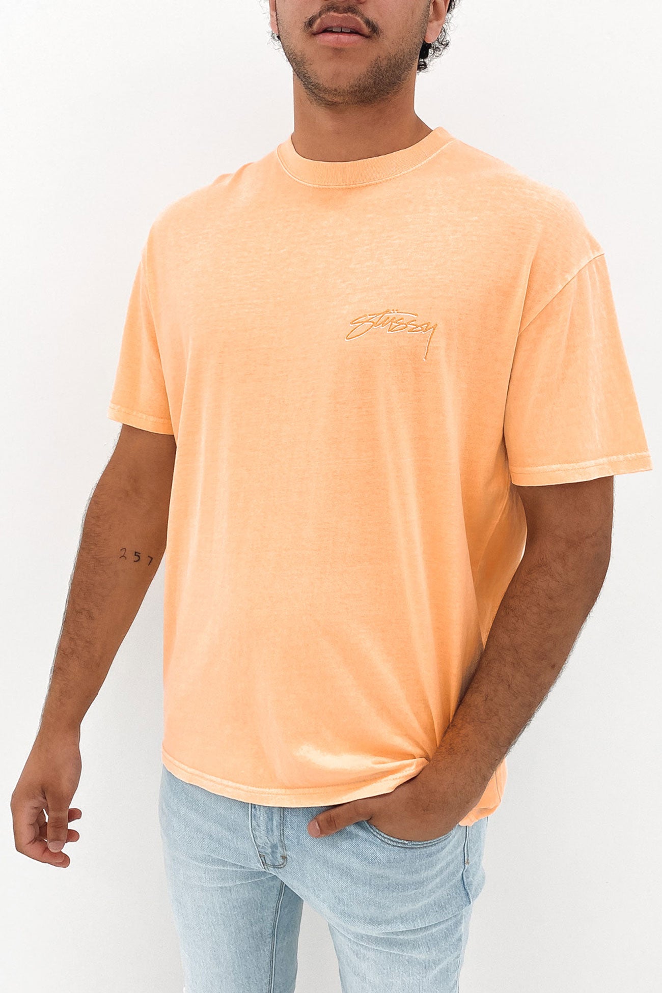 Pigment Stussy Designs Short Sleeve Tee Pigment Peach