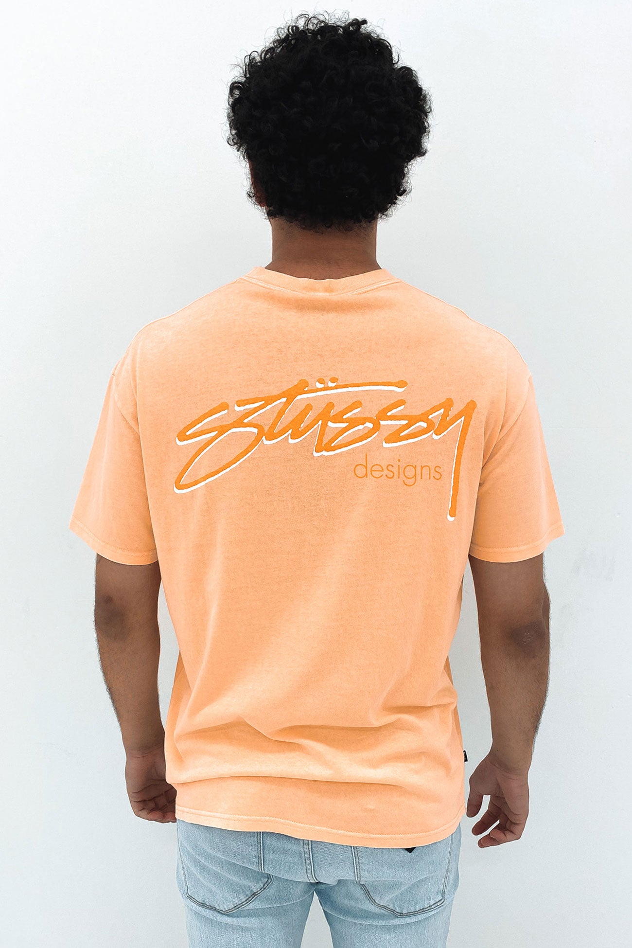 Pigment Stussy Designs Short Sleeve Tee Pigment Peach