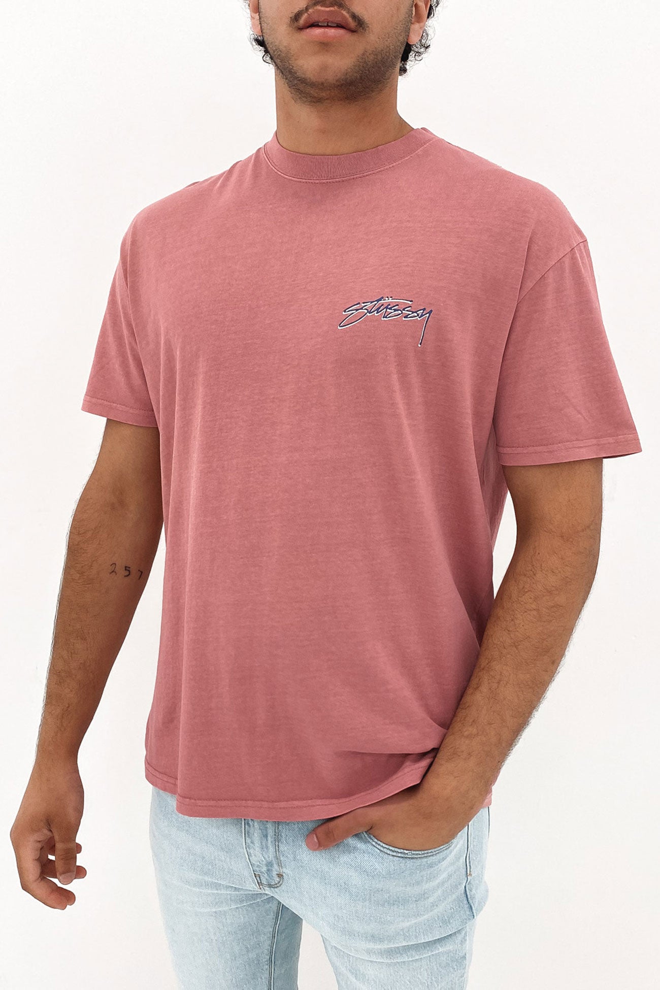 Pigment Stussy Designs Short Sleeve Tee Pigment Rose