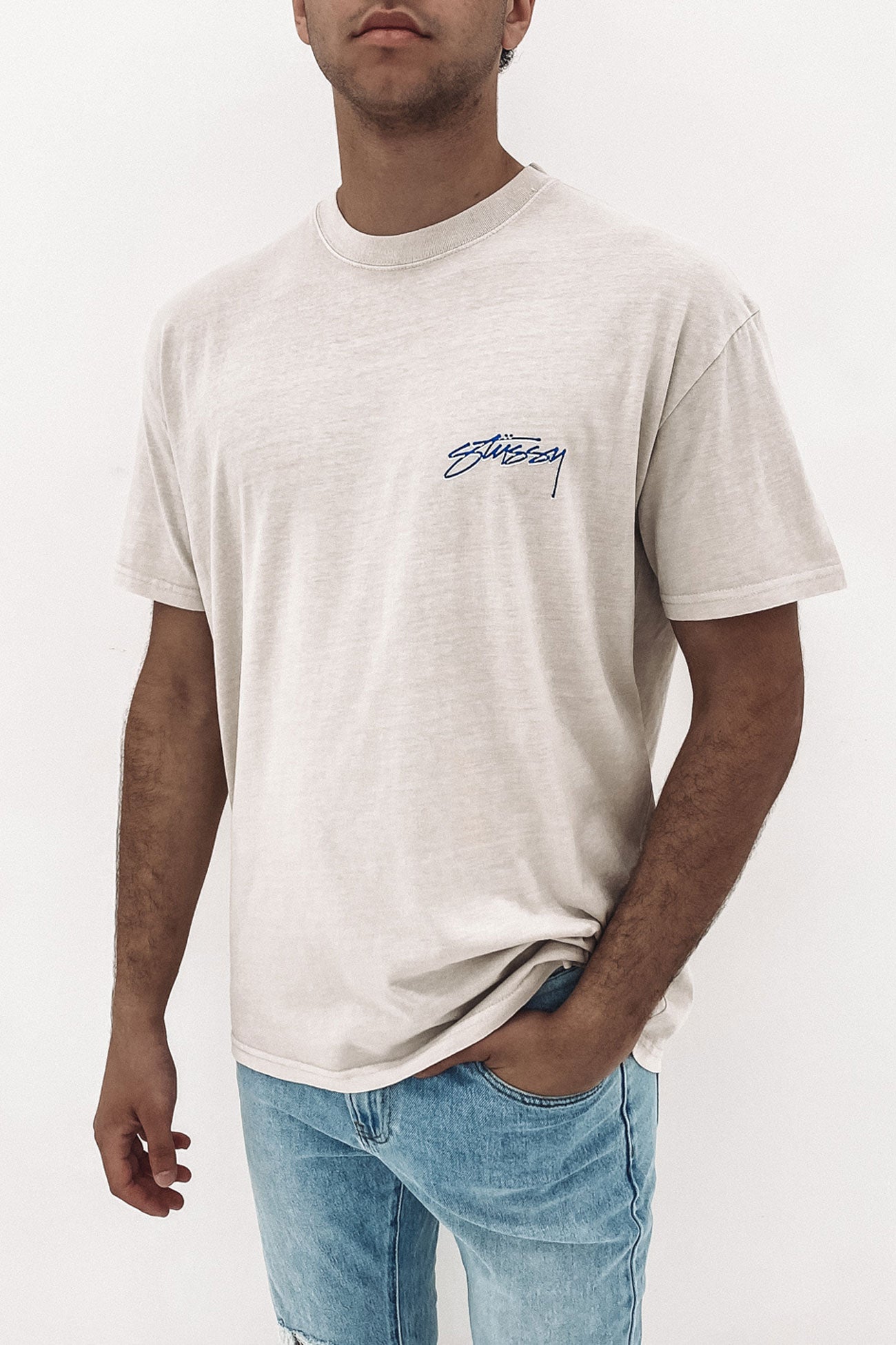 Pigment Stussy Designs Short Sleeve Tee Pigment White Sand