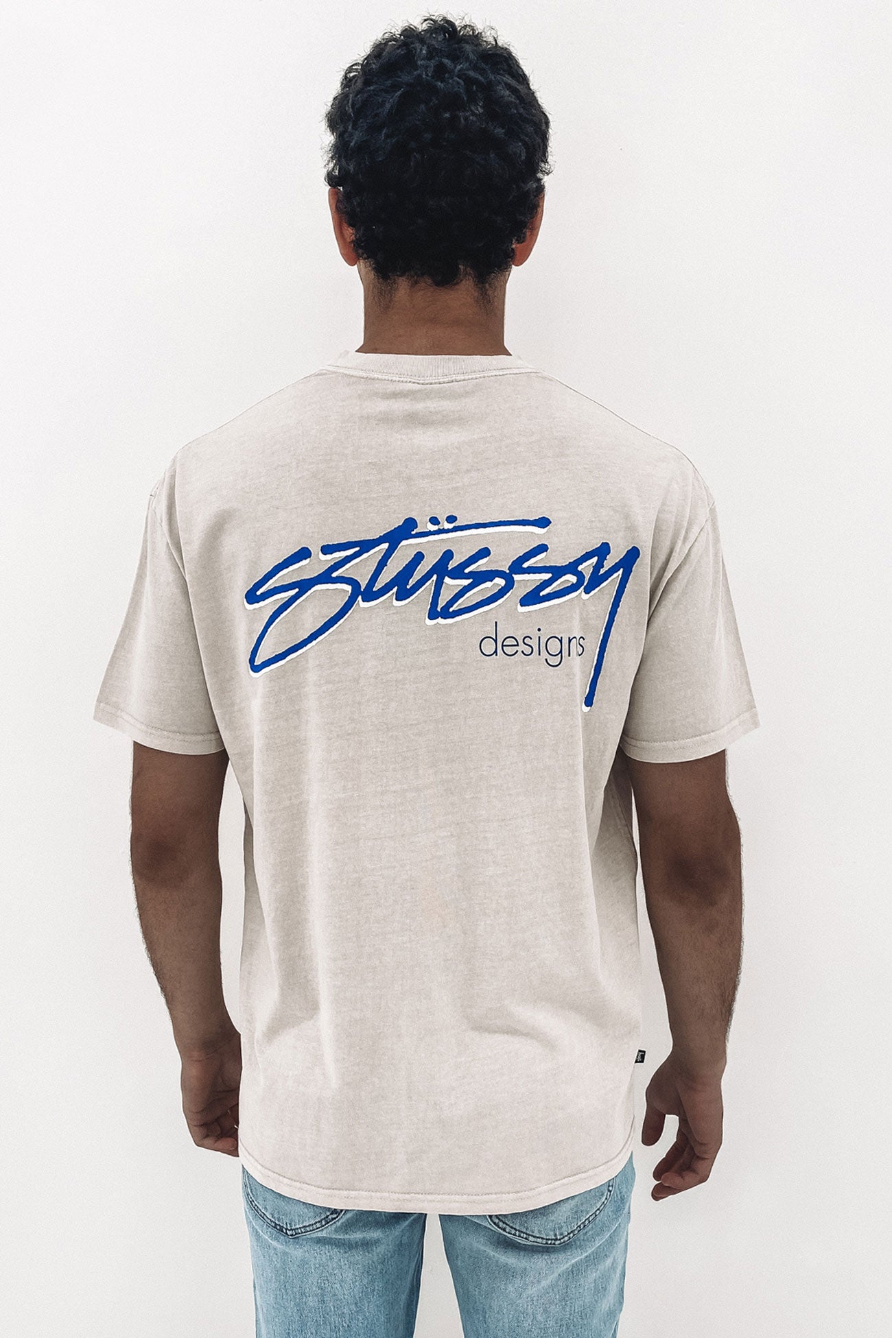 Pigment Stussy Designs Short Sleeve Tee Pigment White Sand