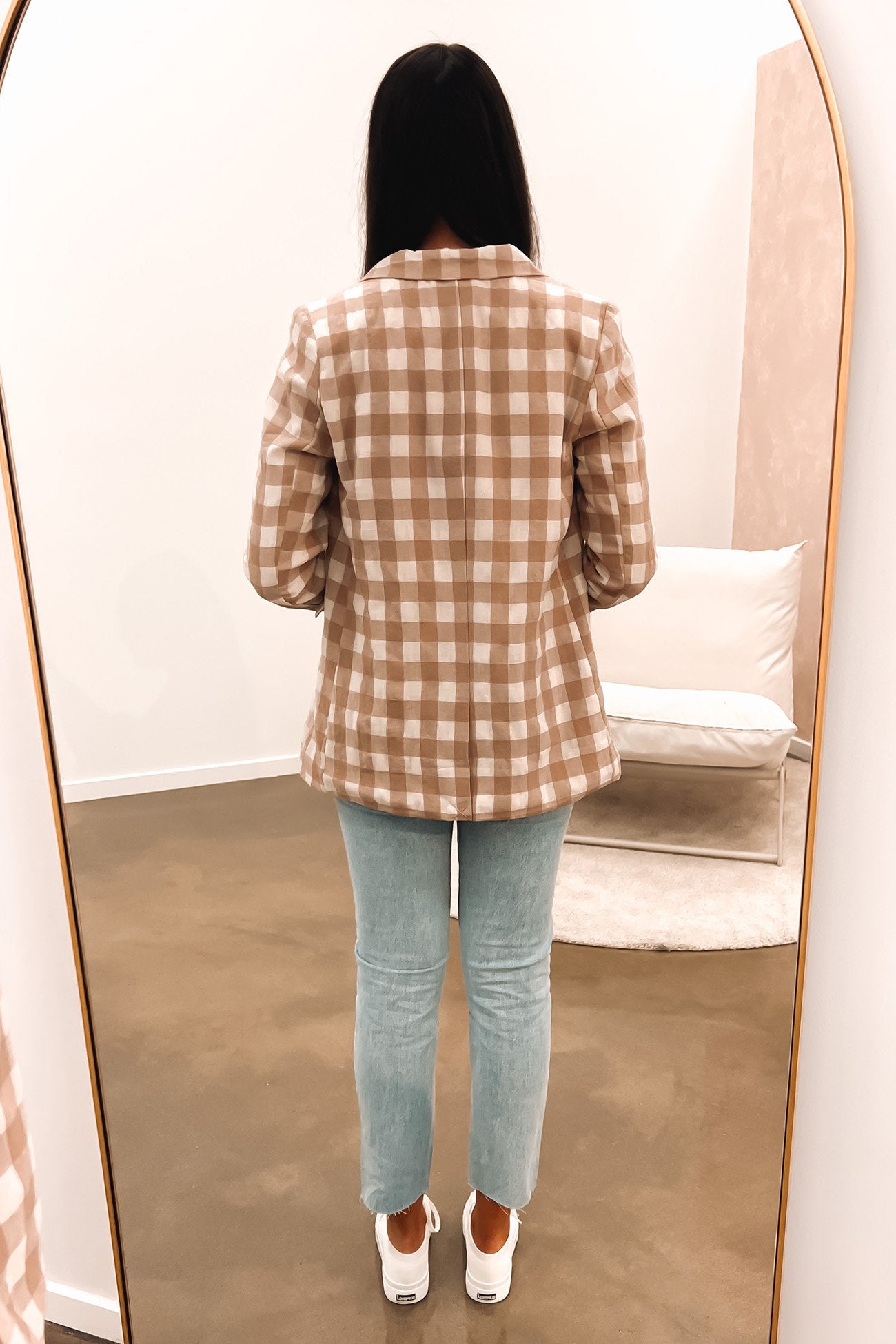 Pippa Blazer Mocha Check