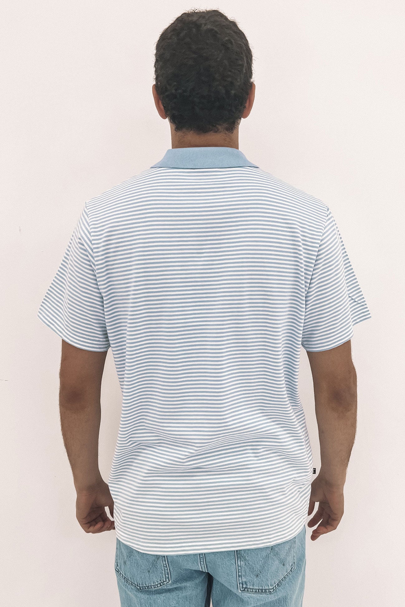 Pismo YD Short Sleeve Polo Powder Blue