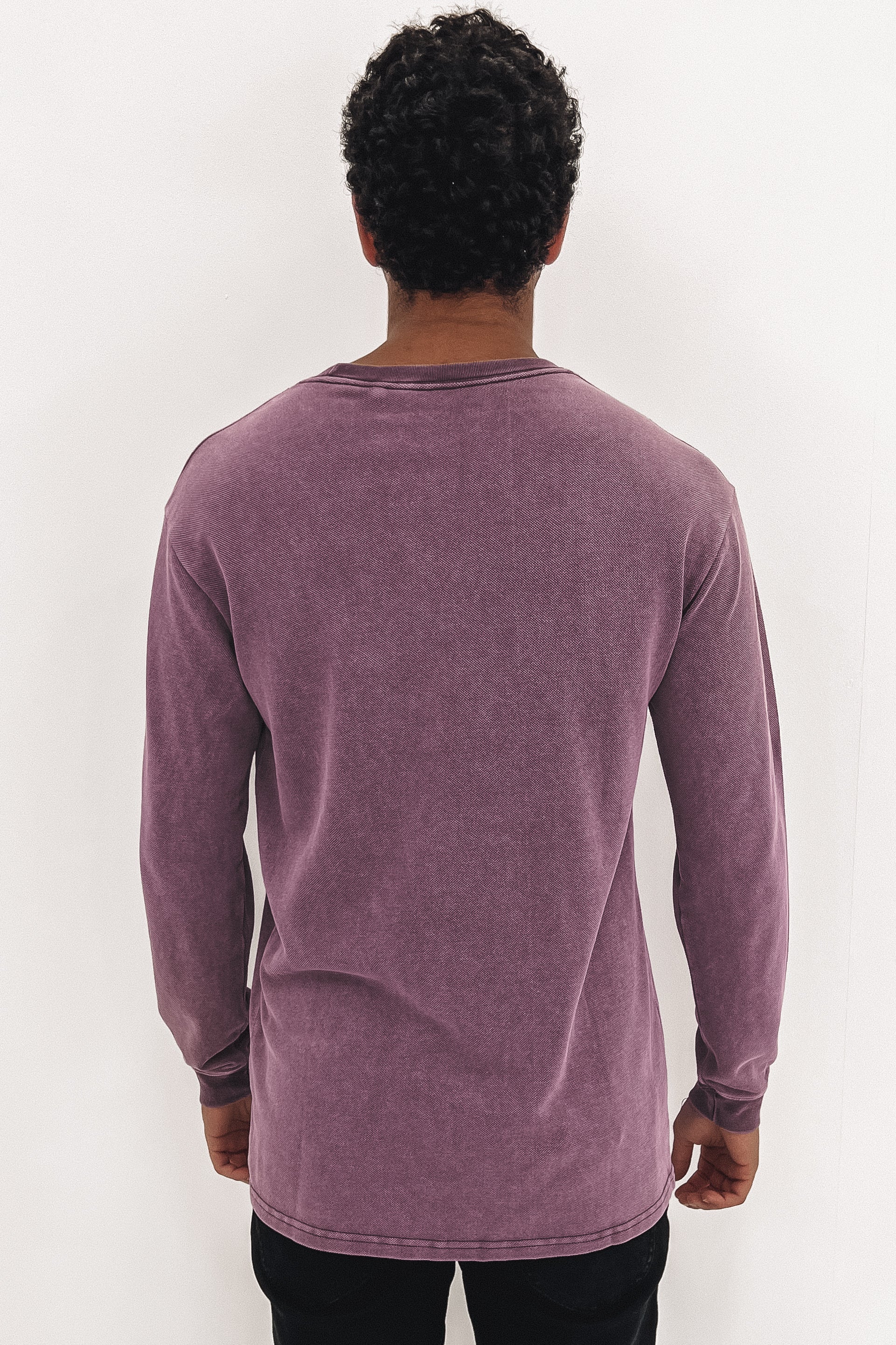 Pisque Long Sleeve Tee Burgandy