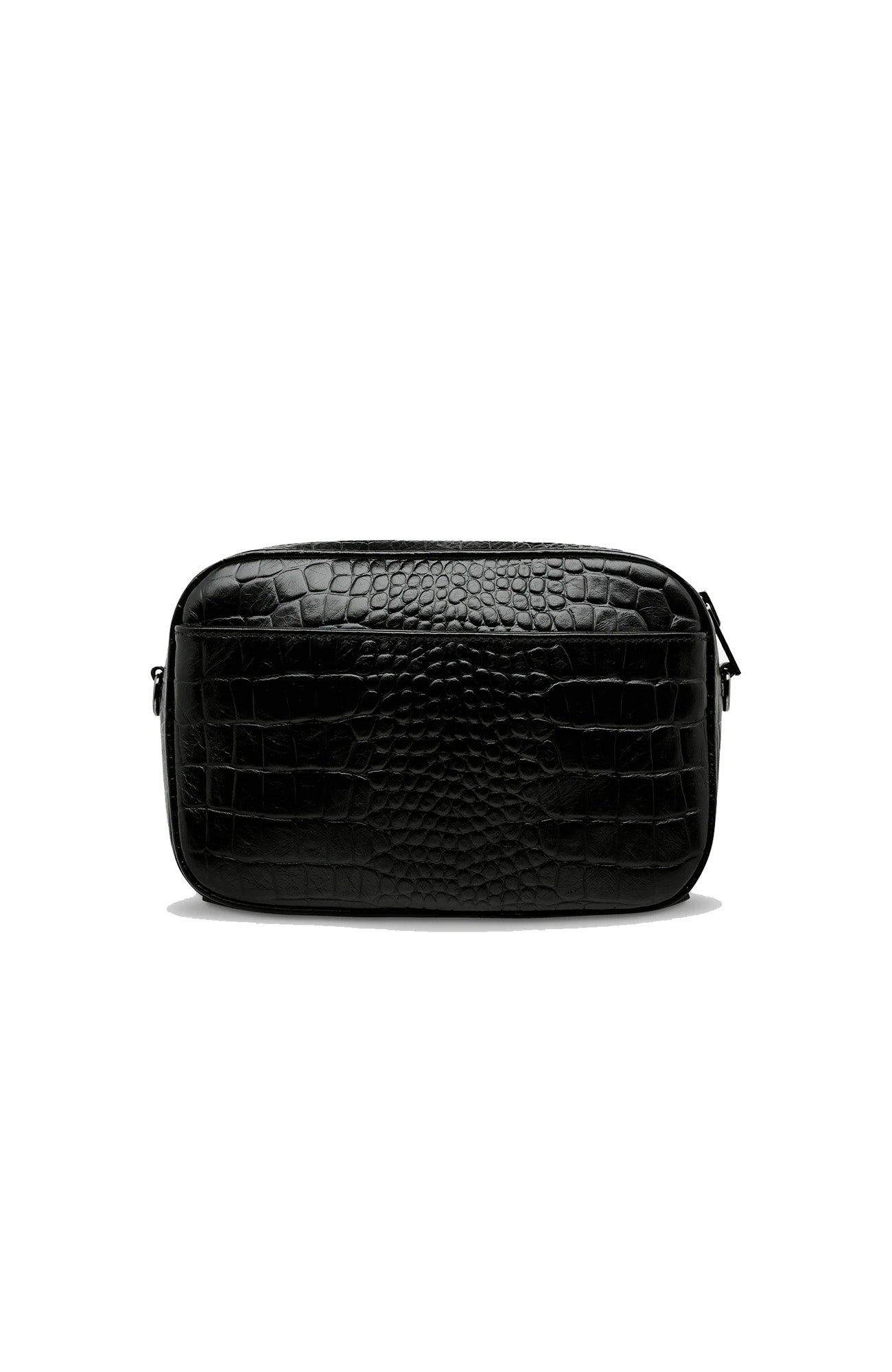 Plunder Bag Black Croc Emboss