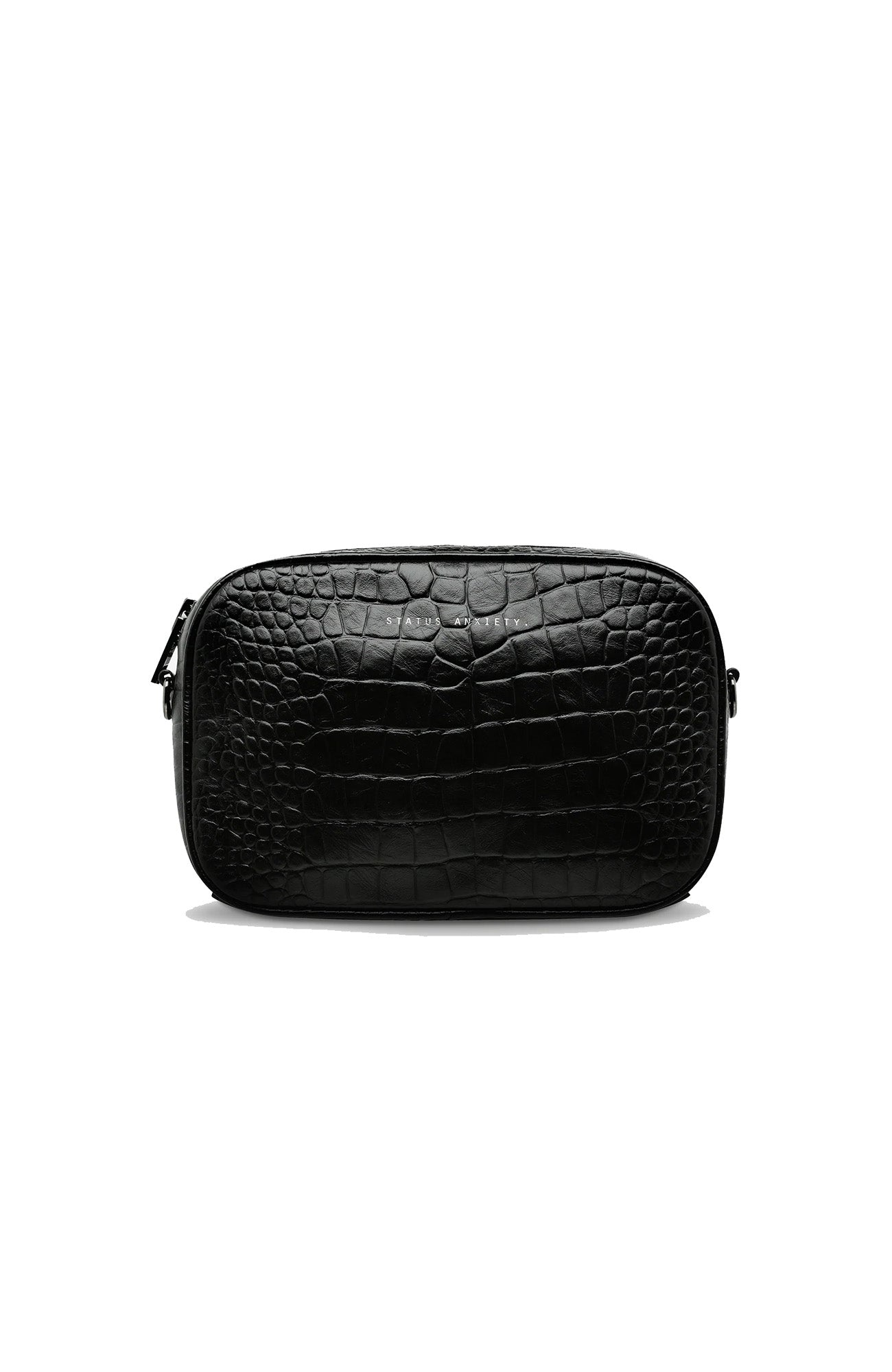 Plunder Bag Black Croc Emboss