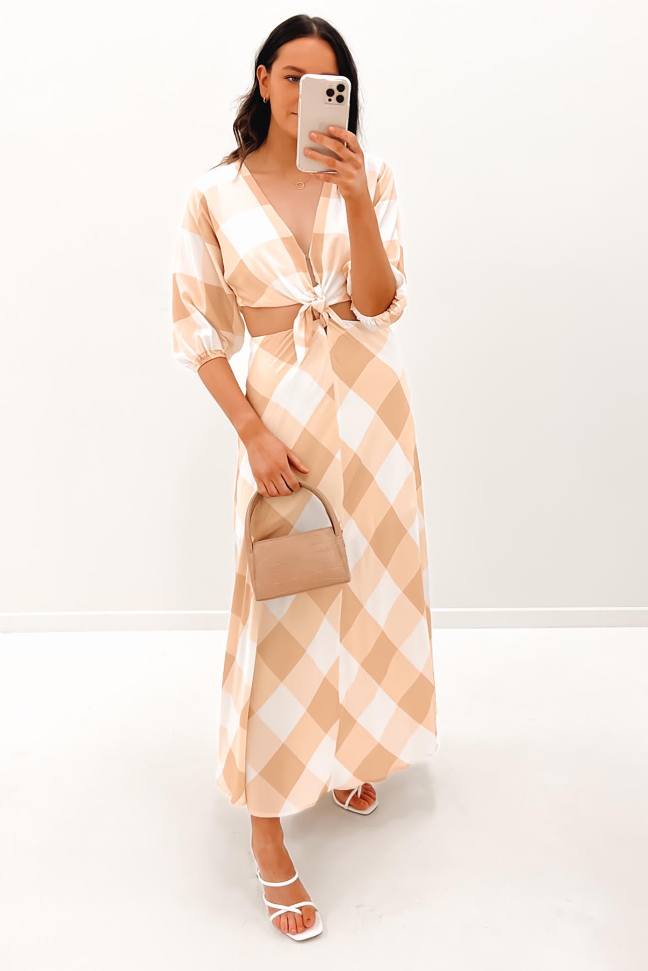 Pollie Maxi Dress Beige