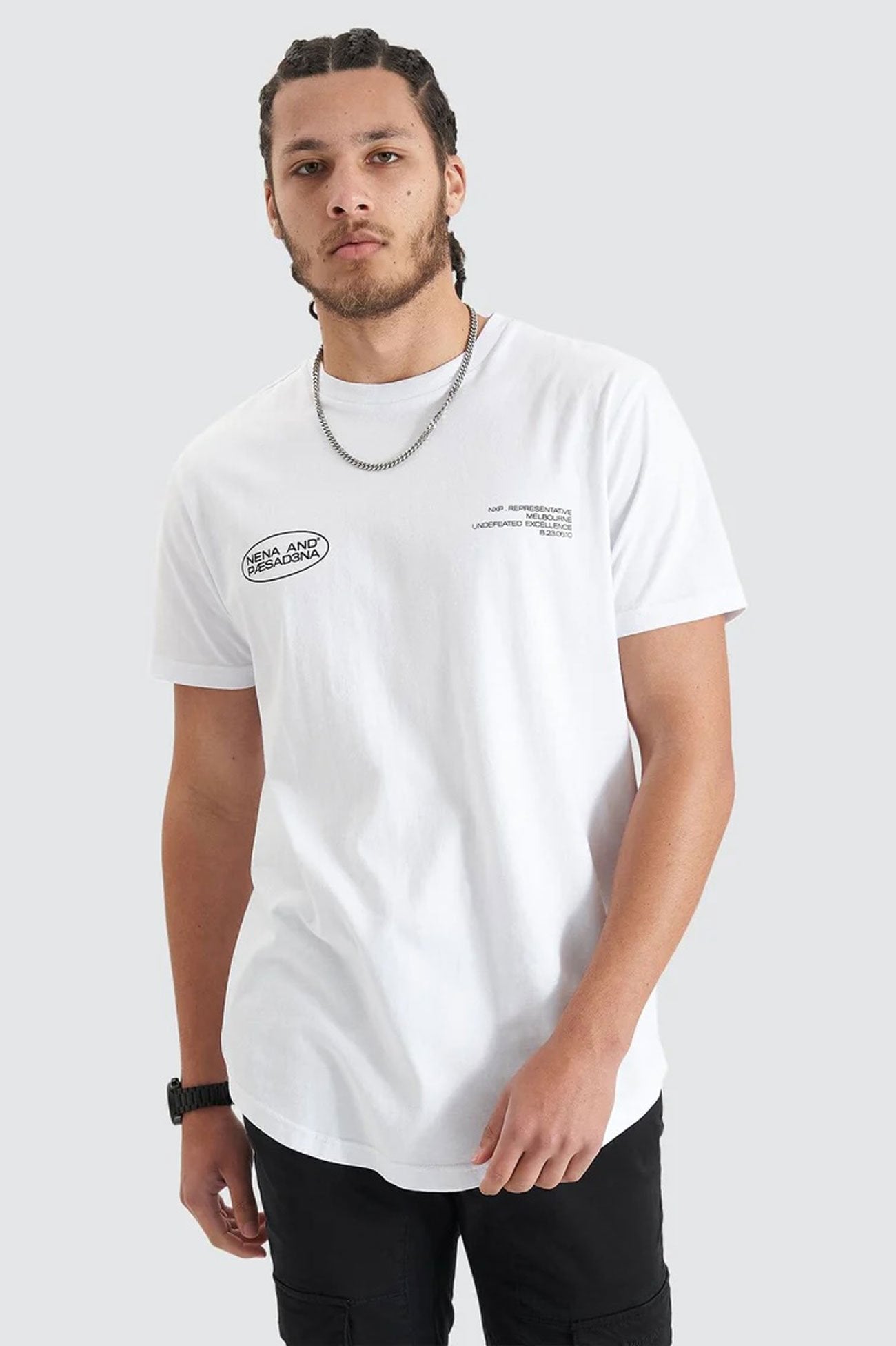 Project Dual Curved Tee Optical White